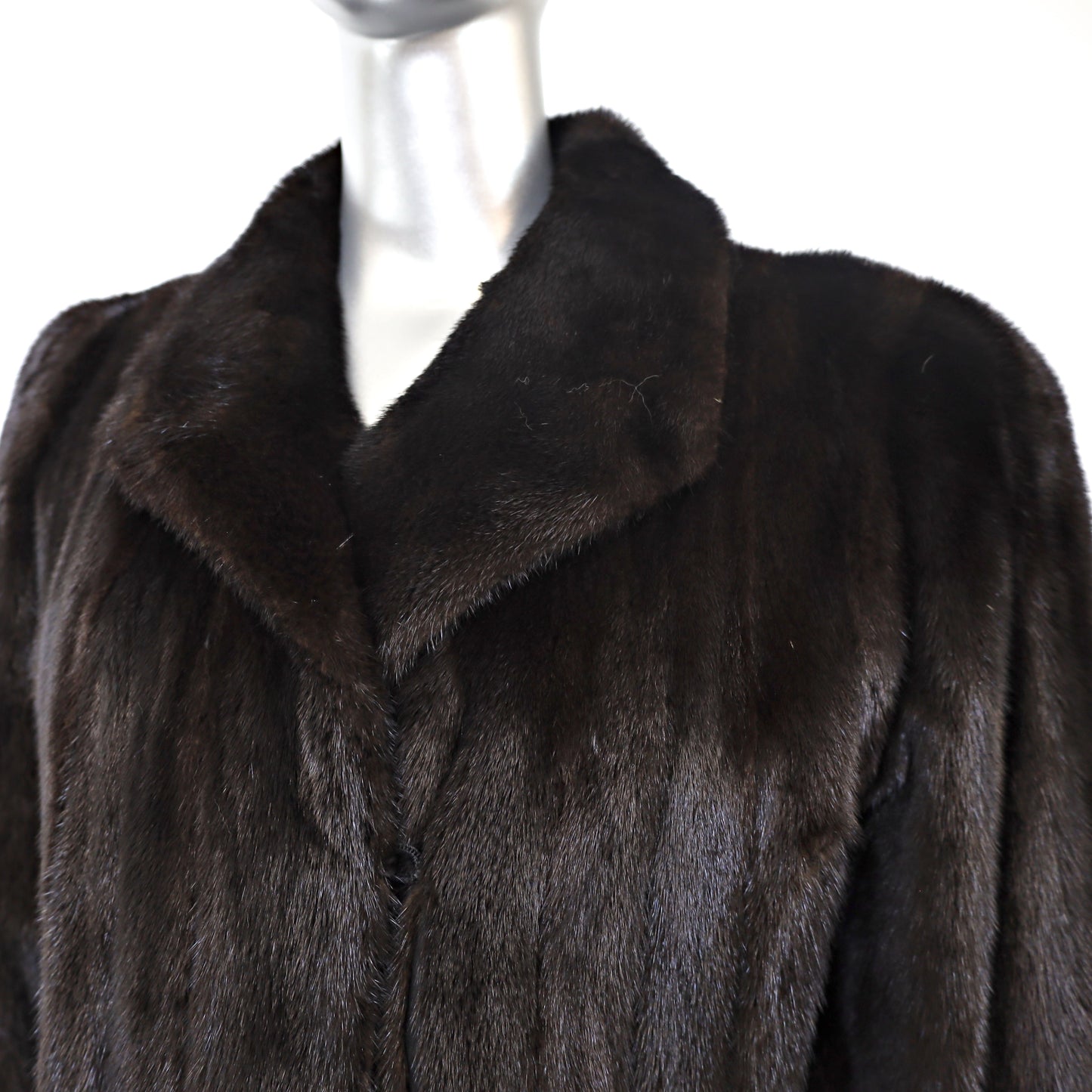 Black Mink Coat- Size M-L