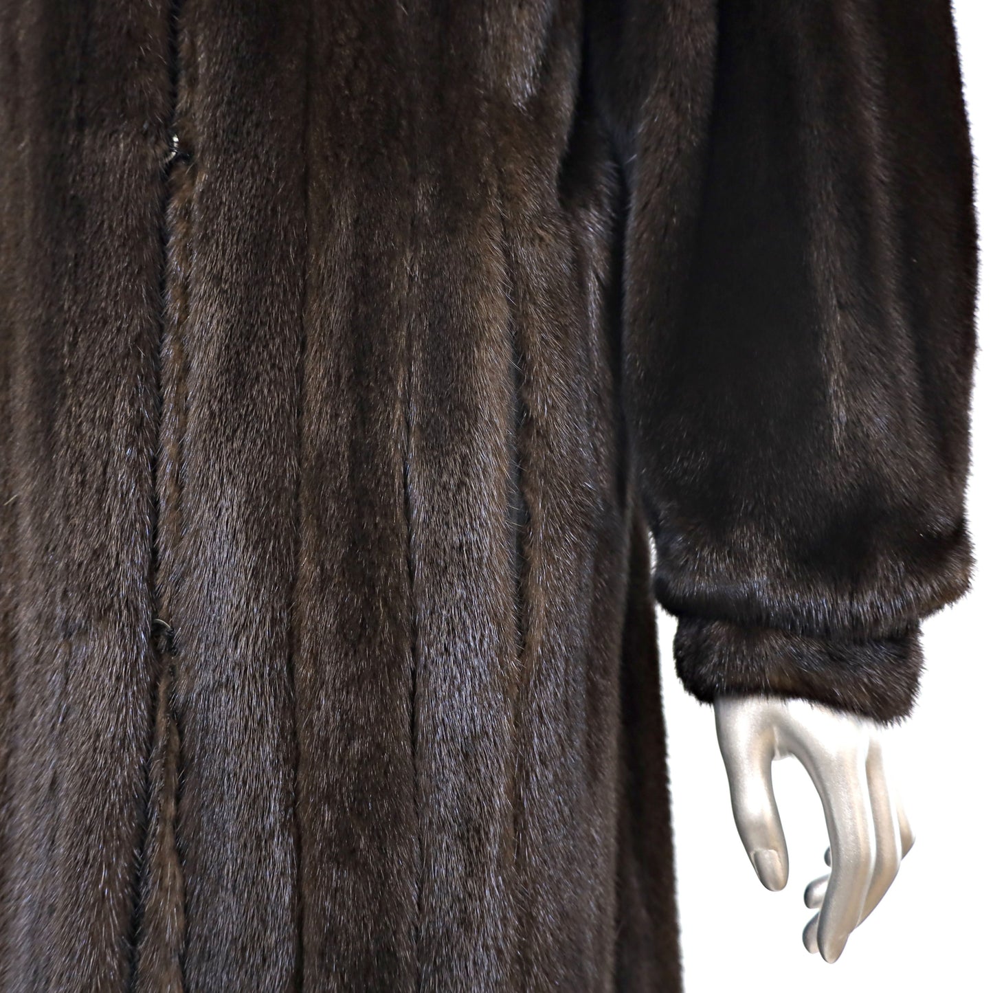 Black Mink Coat- Size M-L