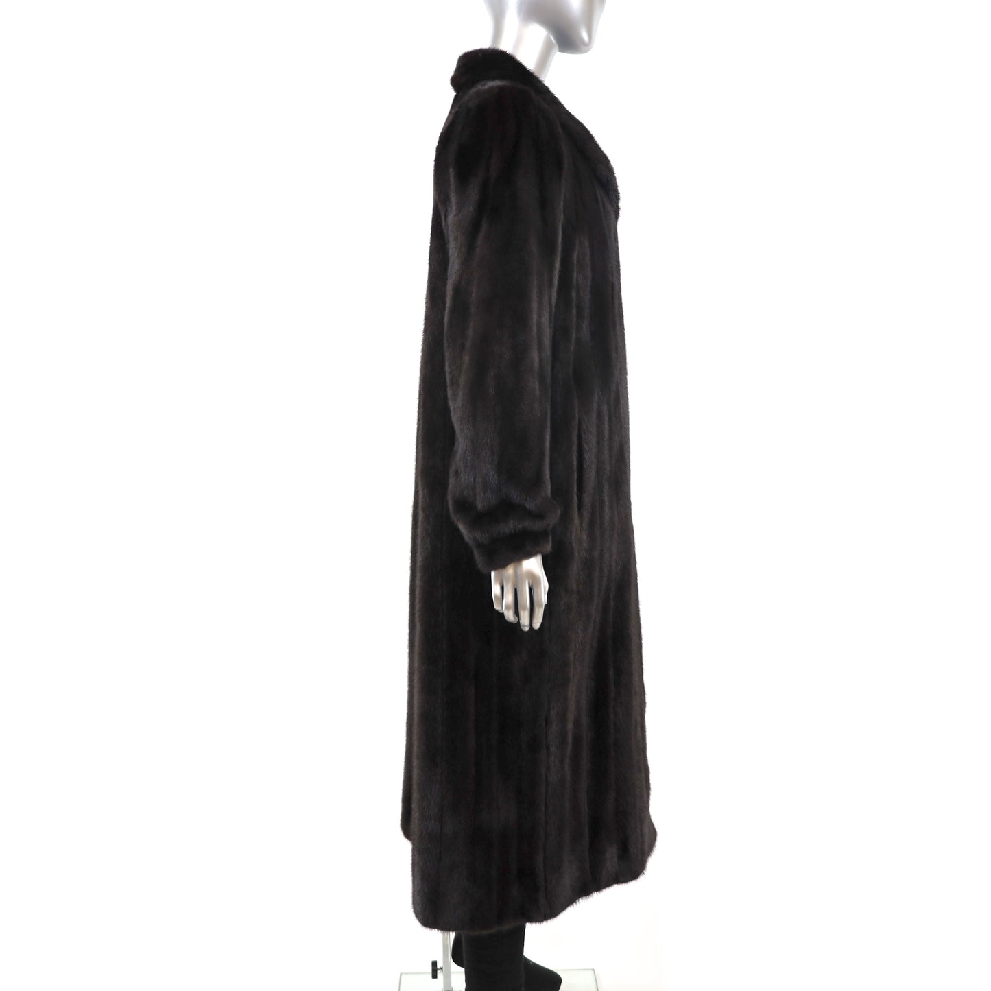 Black Mink Coat- Size M-L