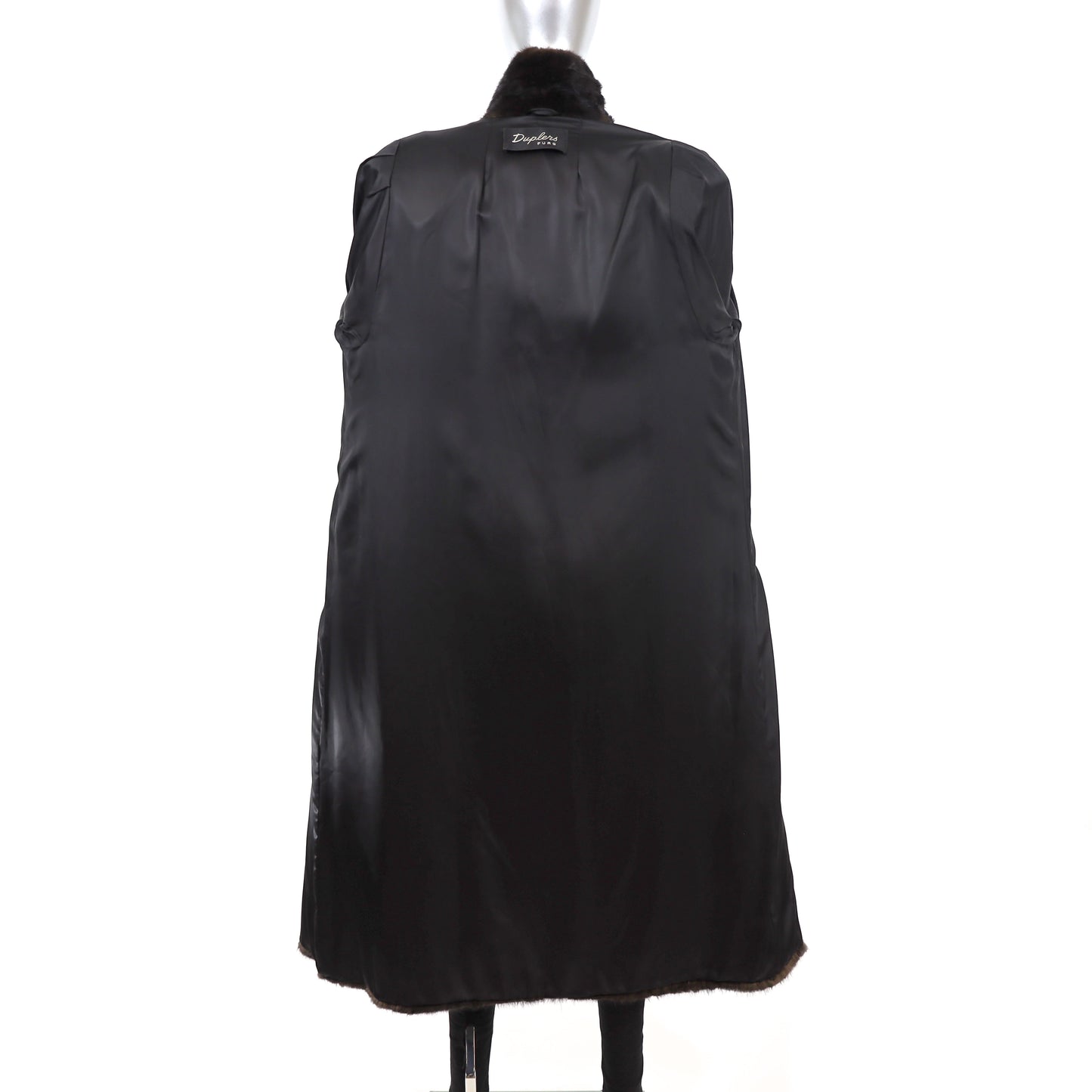 Black Mink Coat- Size M-L