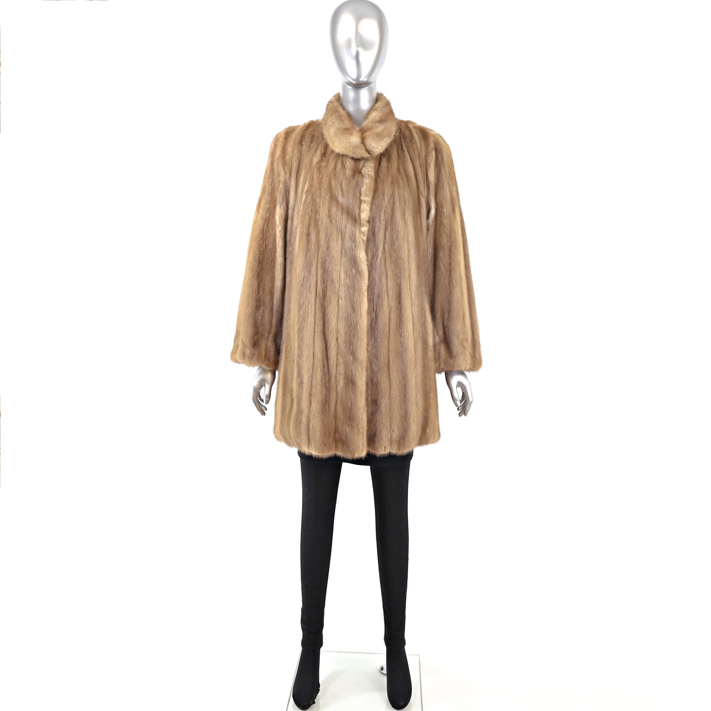 Autumn Haze Mink 3/4 Coat- Size L