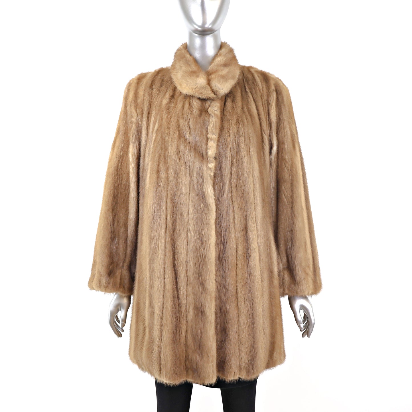 Autumn Haze Mink 3/4 Coat- Size L