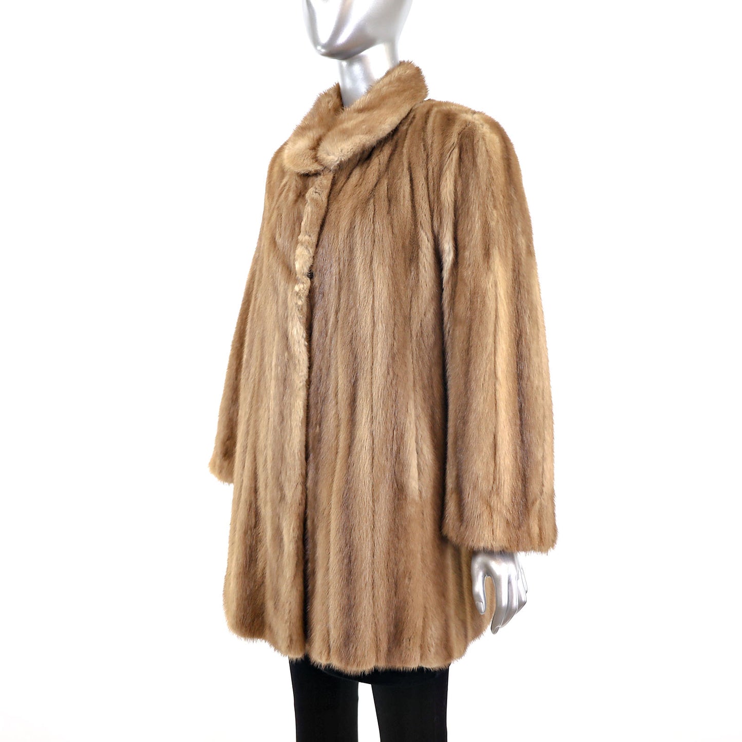 Autumn Haze Mink 3/4 Coat- Size L