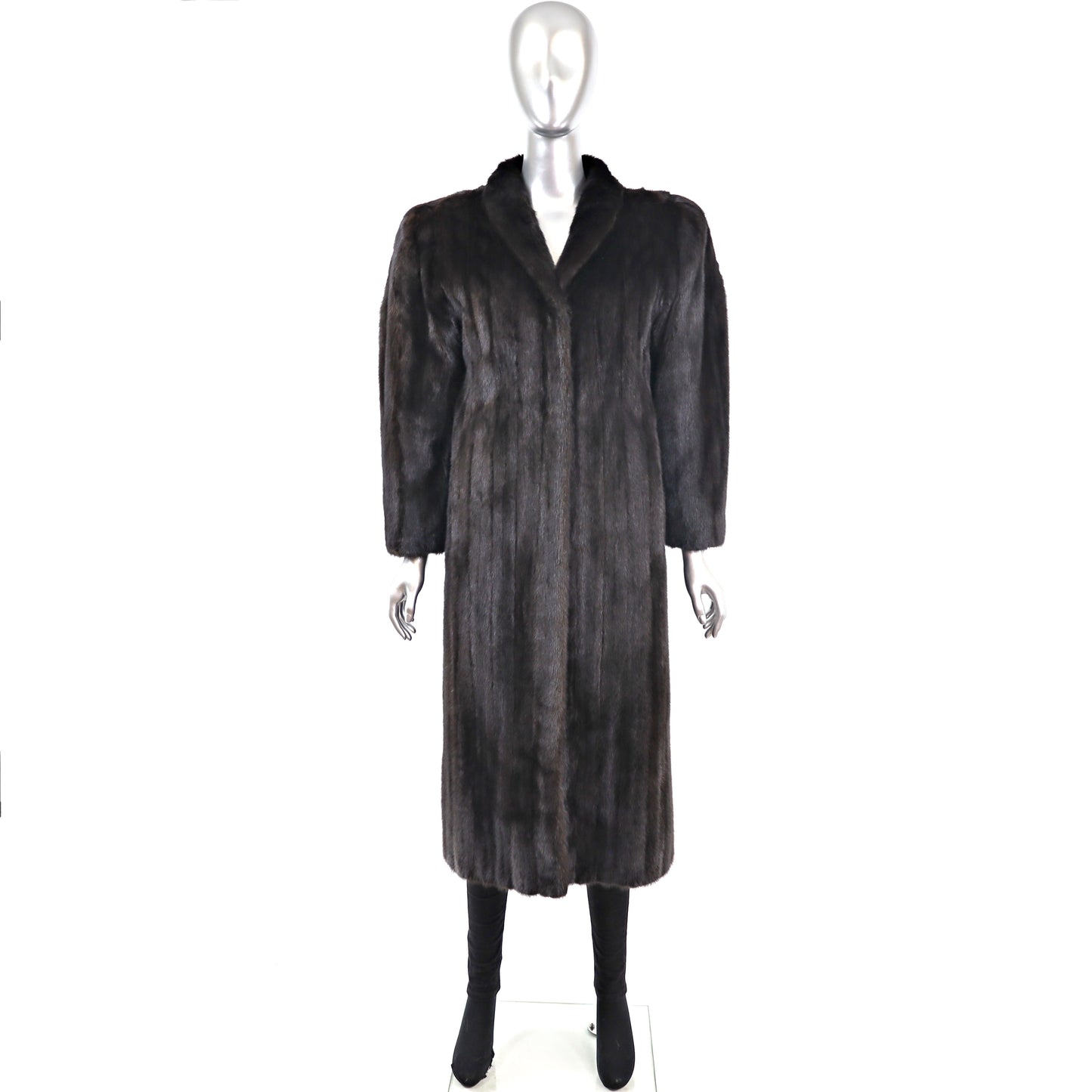 Black Mink Coat- Size S