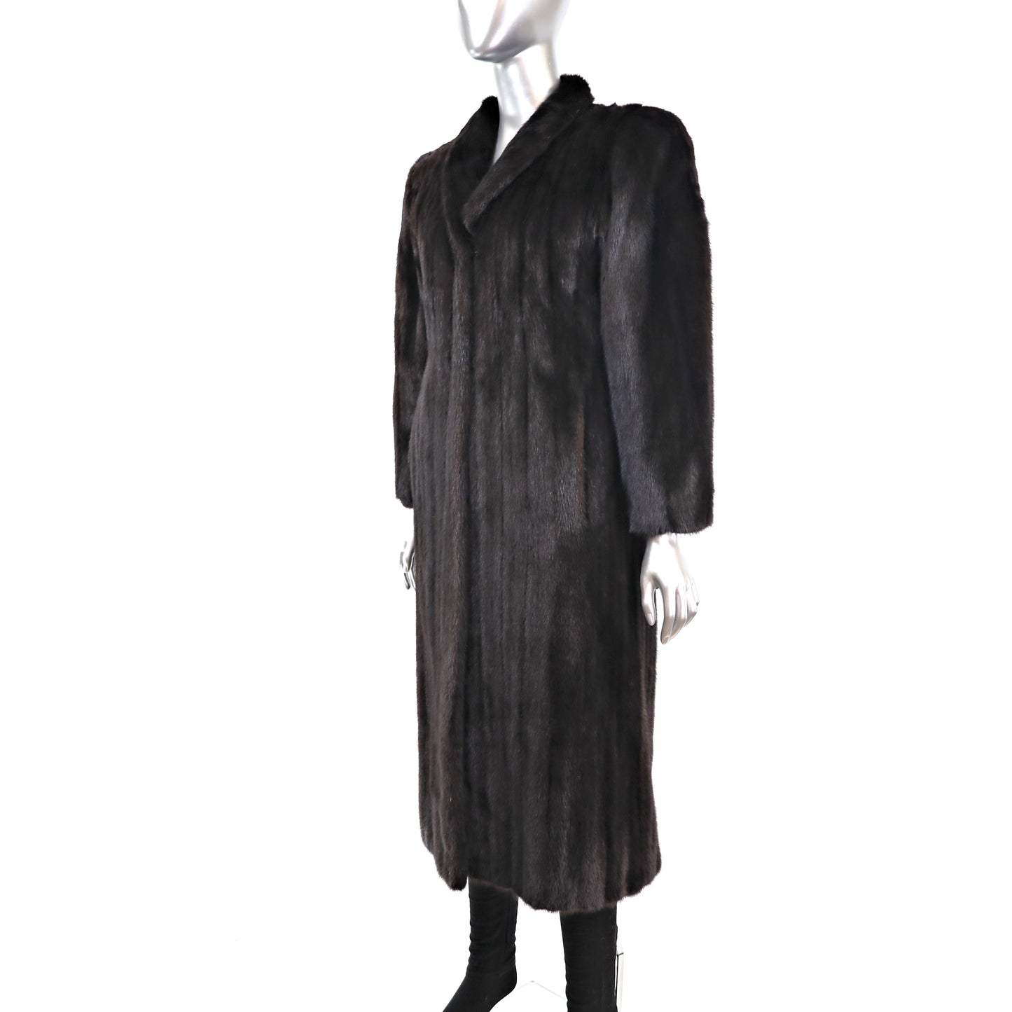 Black Mink Coat- Size S