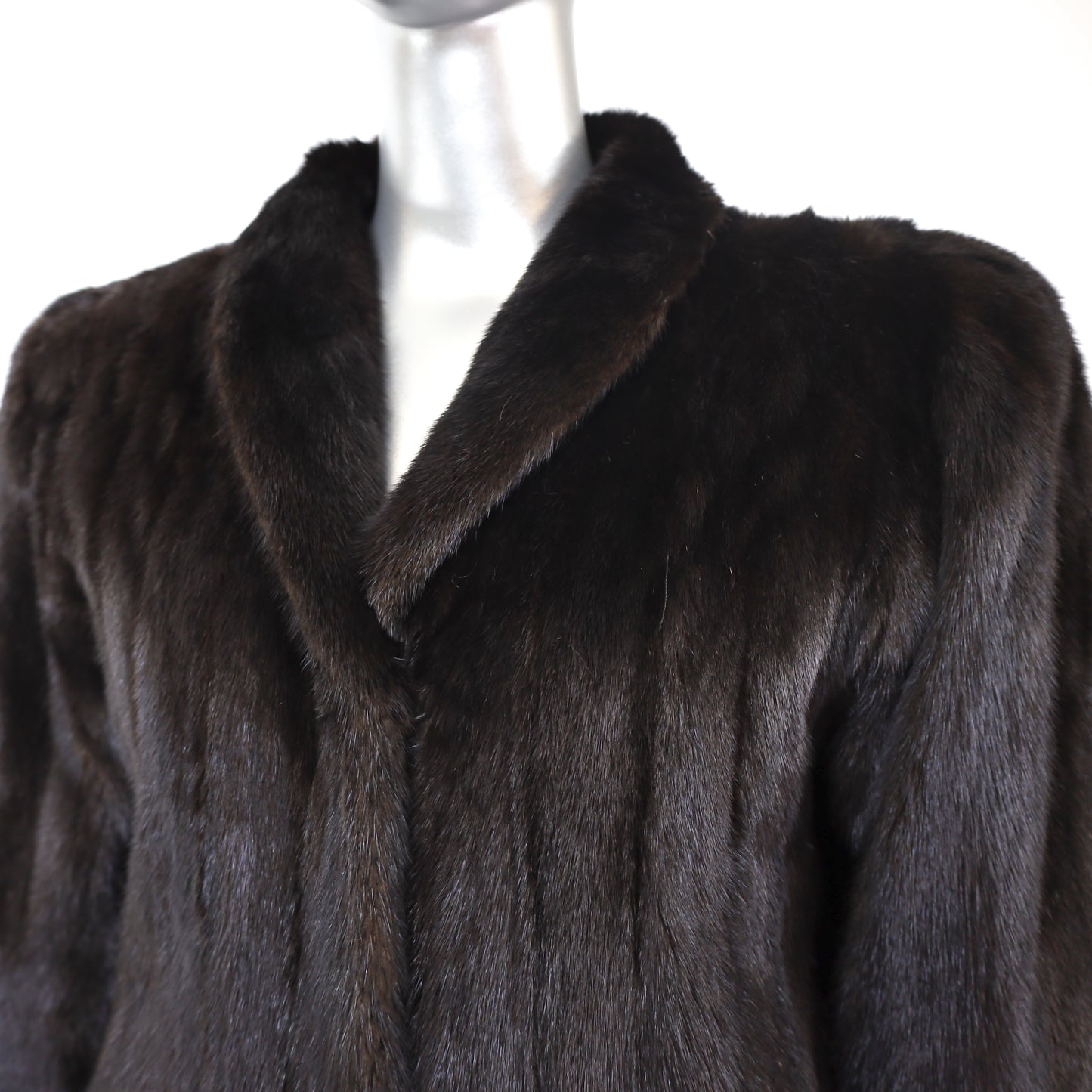 Black Mink Coat- Size S