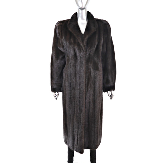 Dark Brown Mink Coat- Size M