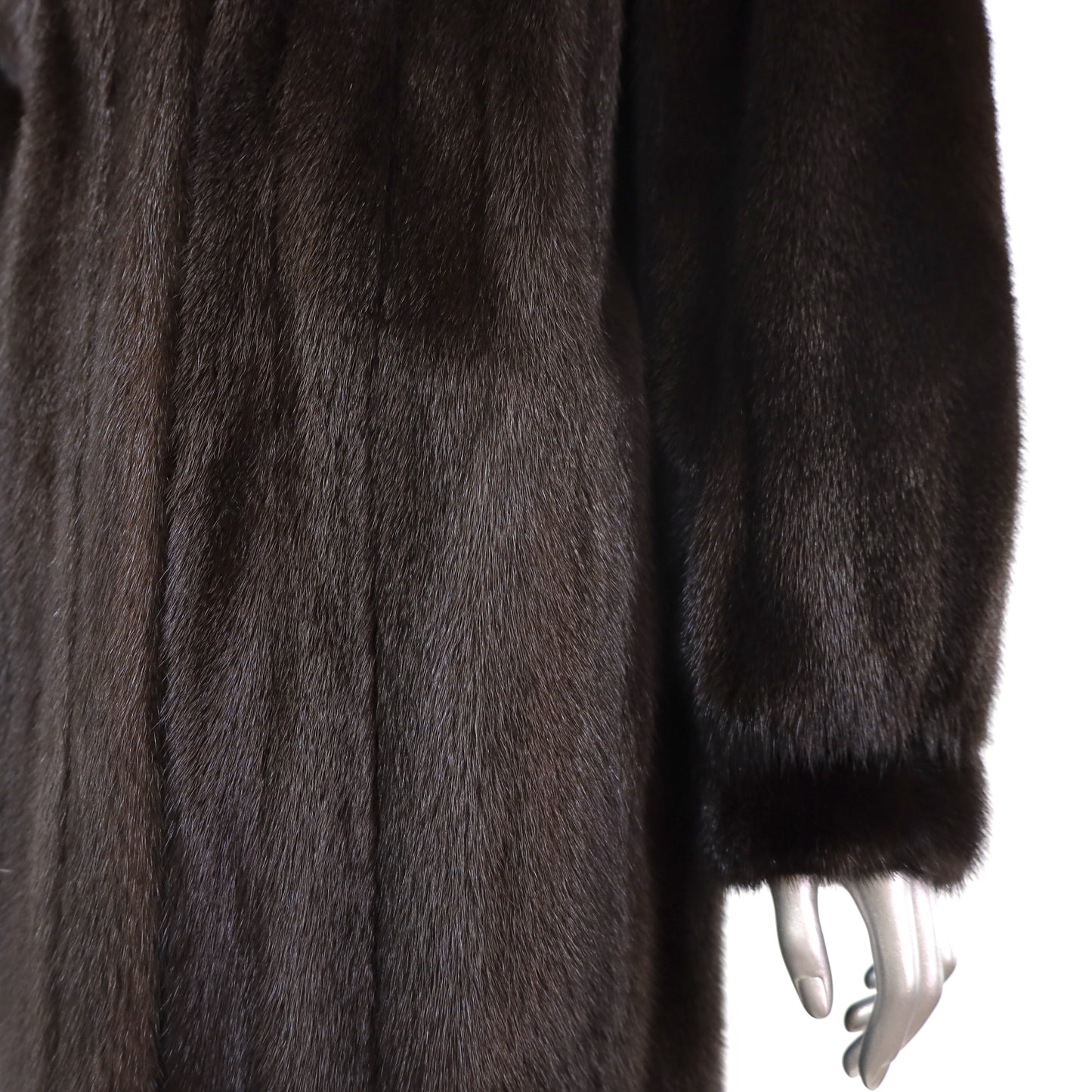 Dark Mahogany Mink Coat- Size M