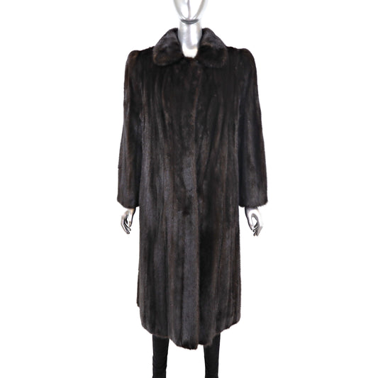 Black Mink Coat- Size M