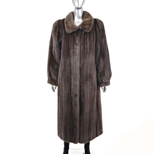 Brown Mink Coat- Size M