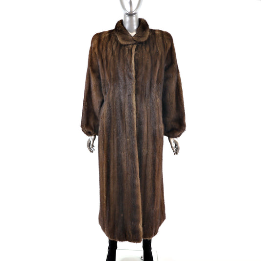 Brown Mink Coat- Size M