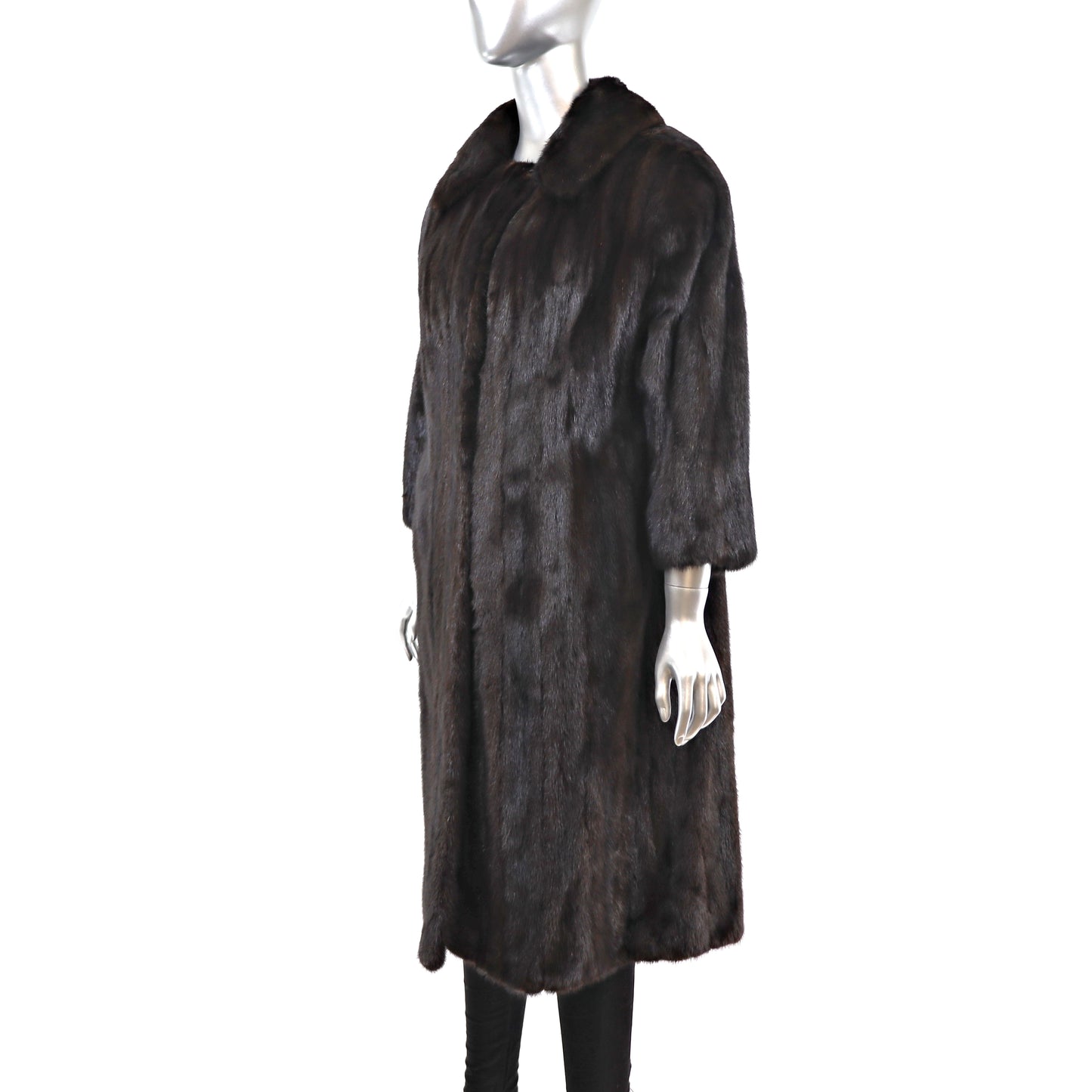 Dark Mahogany Mink Coat- Size M