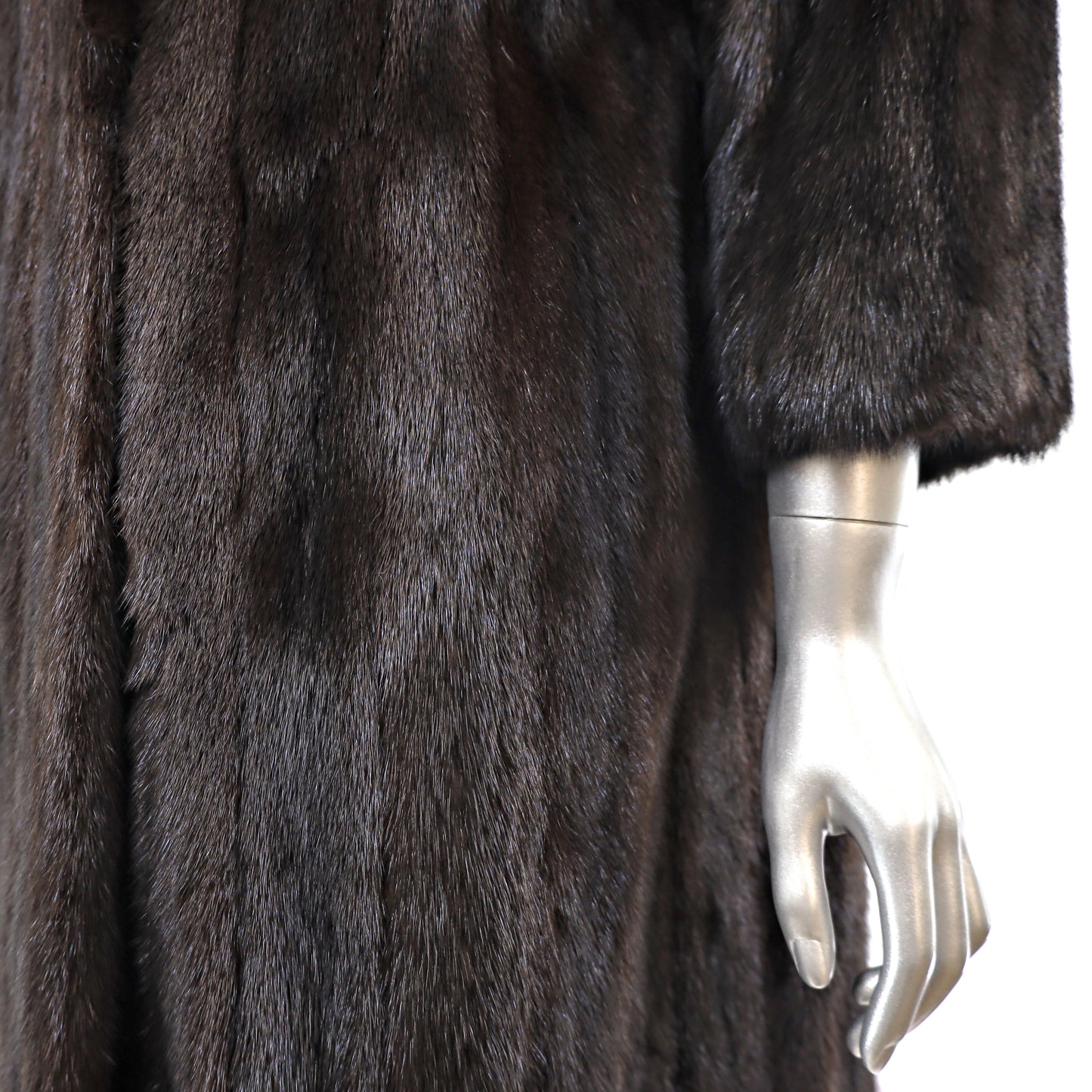 Dark Mahogany Mink Coat- Size M