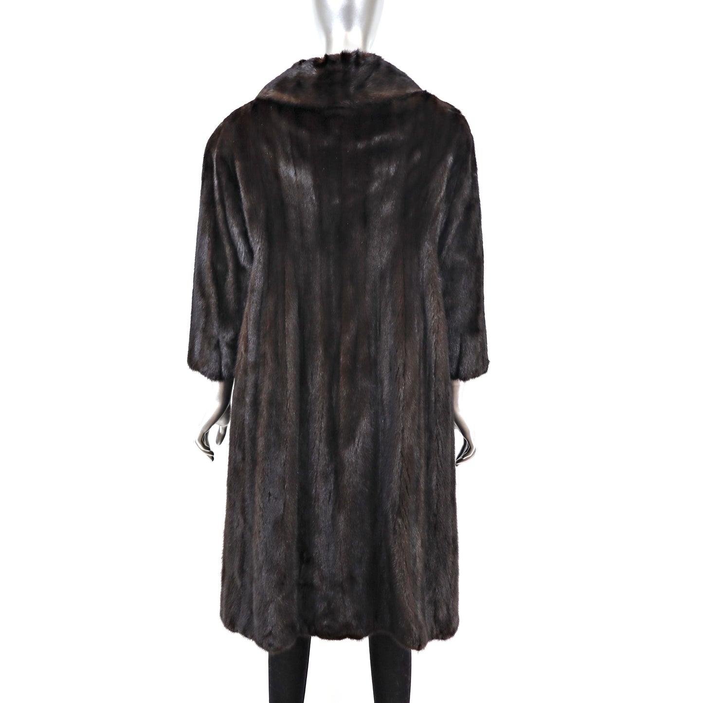 Dark Mahogany Mink Coat- Size M