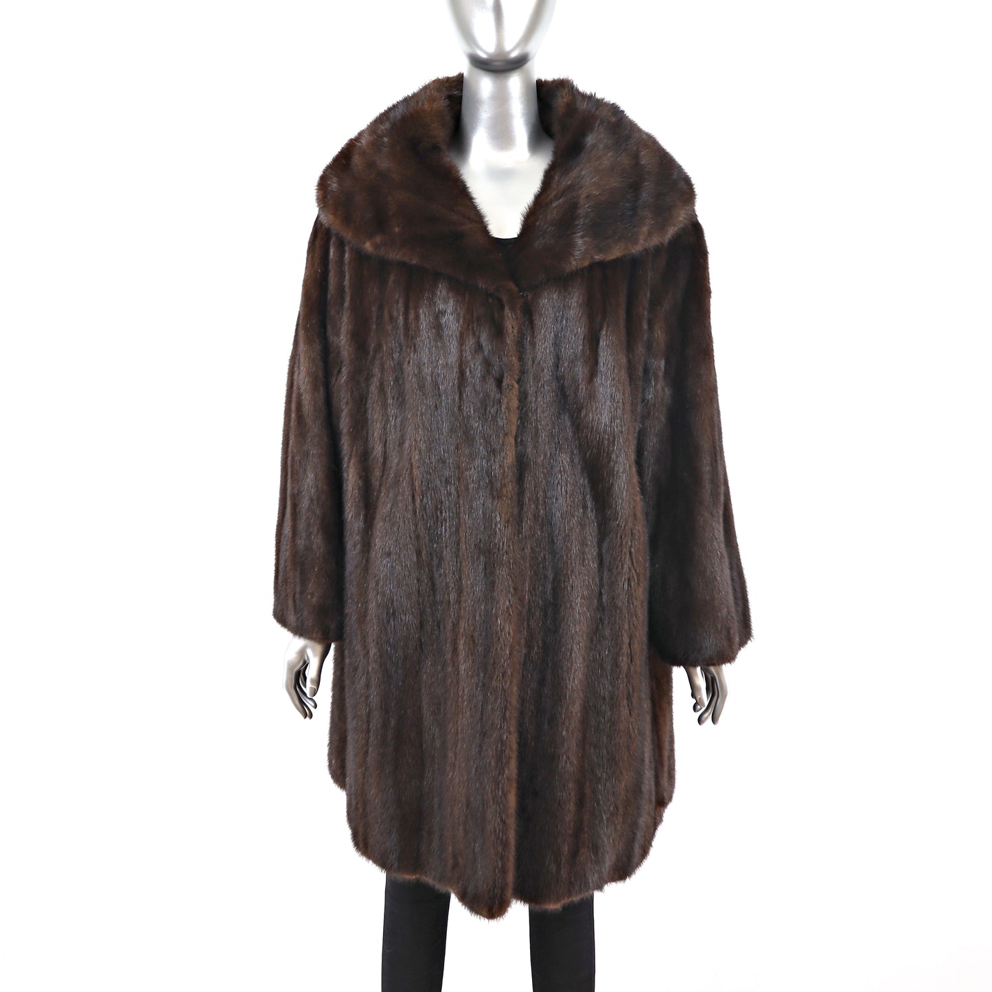 Mahogany Mink Coat- Size XXL