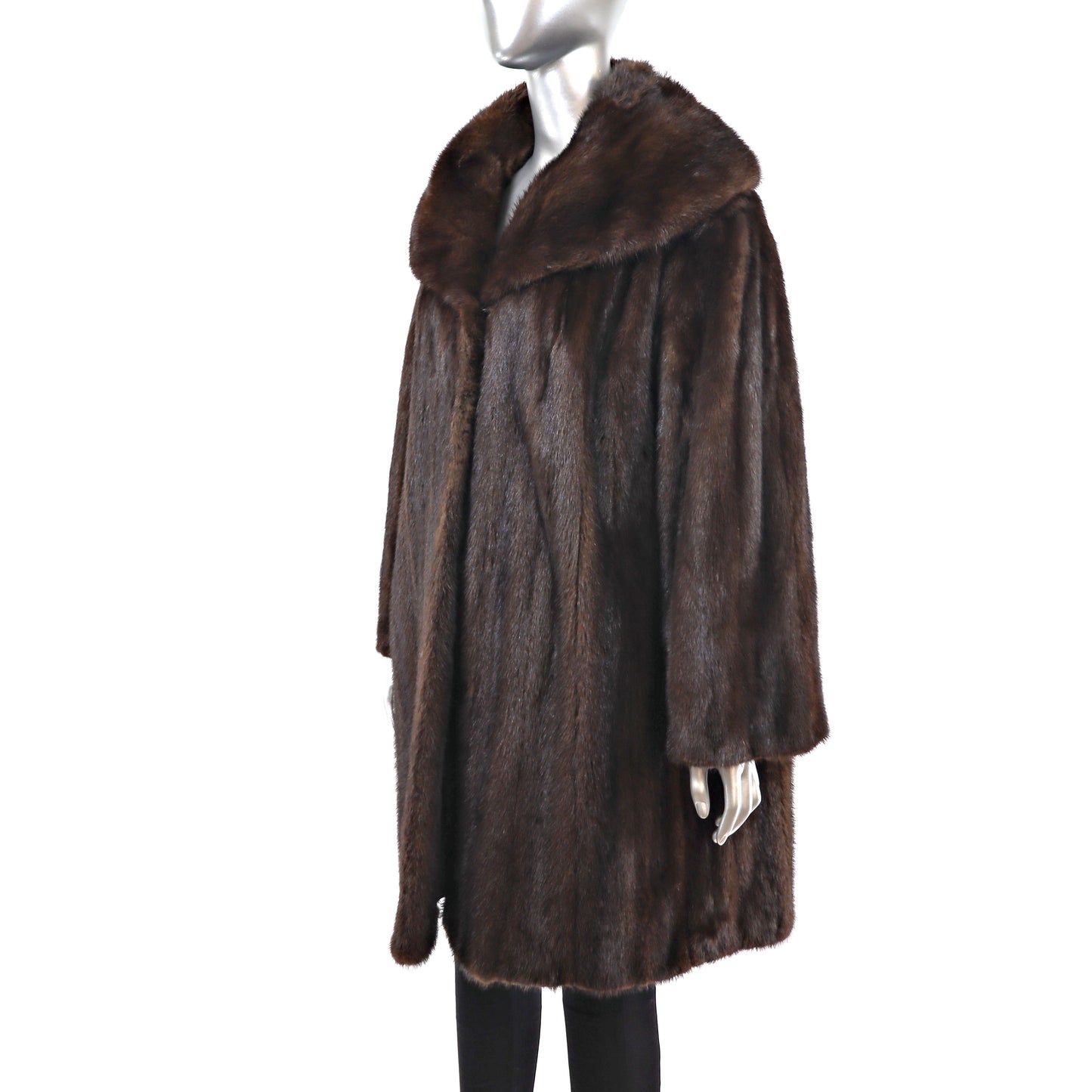 Mahogany Mink Coat- Size XXL