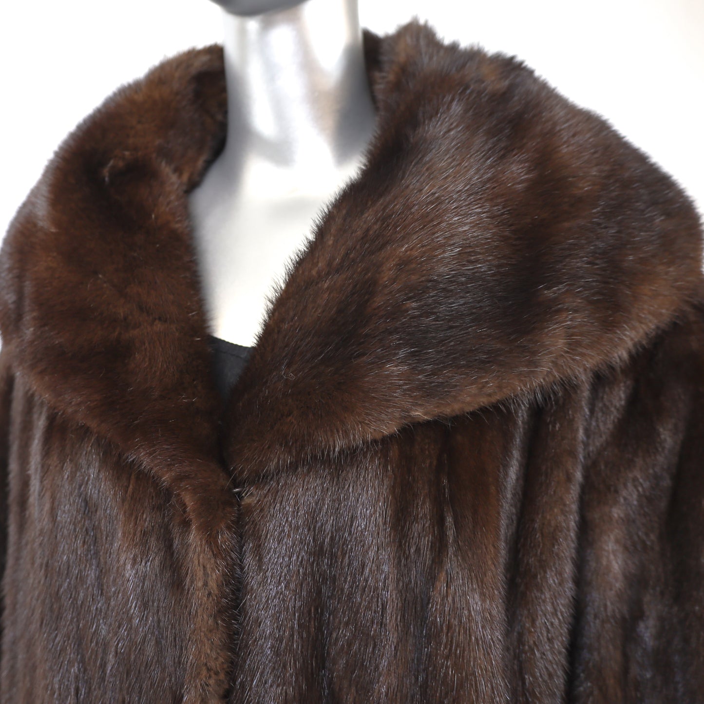 Mahogany Mink Coat- Size XXL