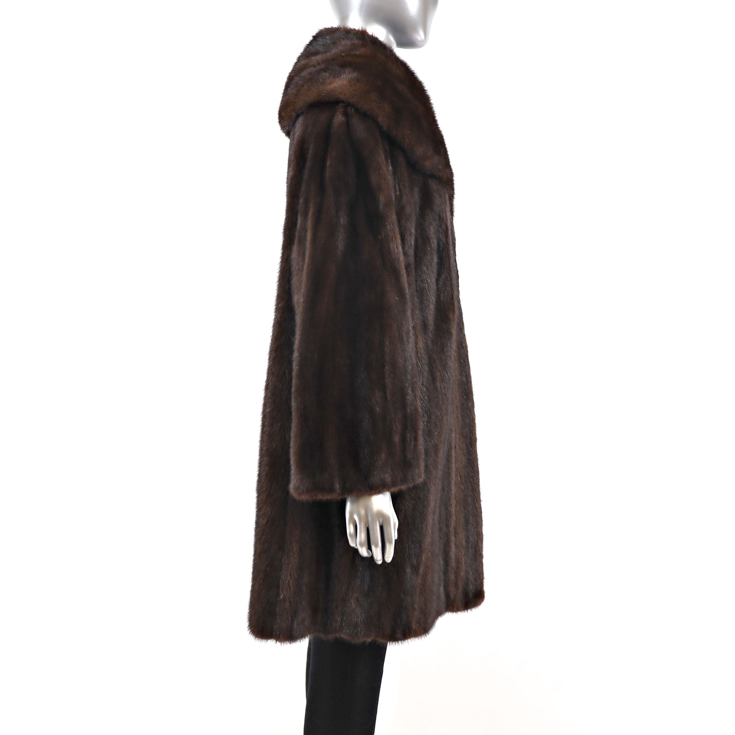 Mahogany Mink Coat- Size XXL