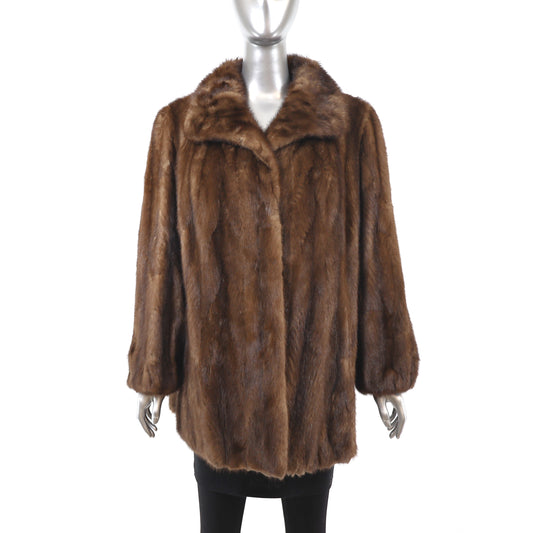 Lunaraine Mink 3/4 Coat- Size M