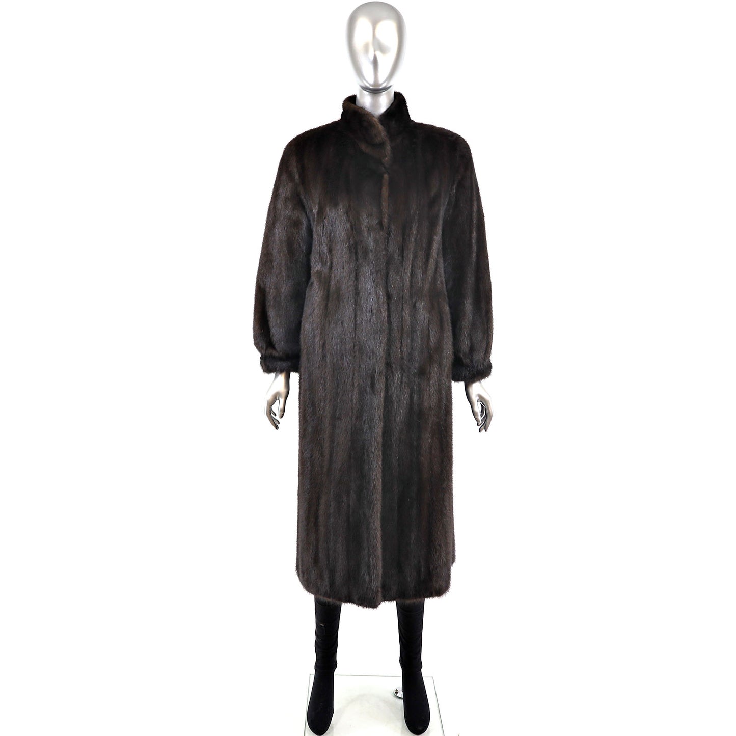 Black Mink Coat- Size M