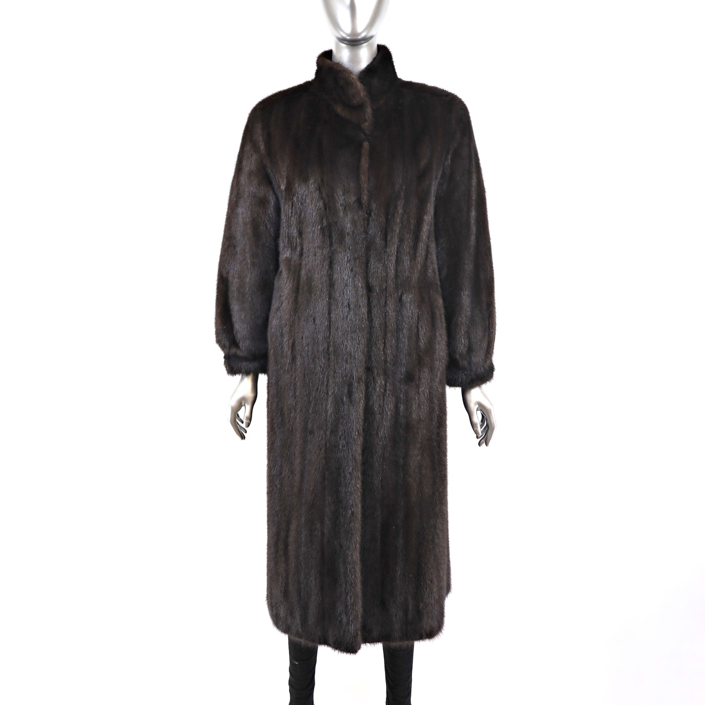 Black Mink Coat- Size M