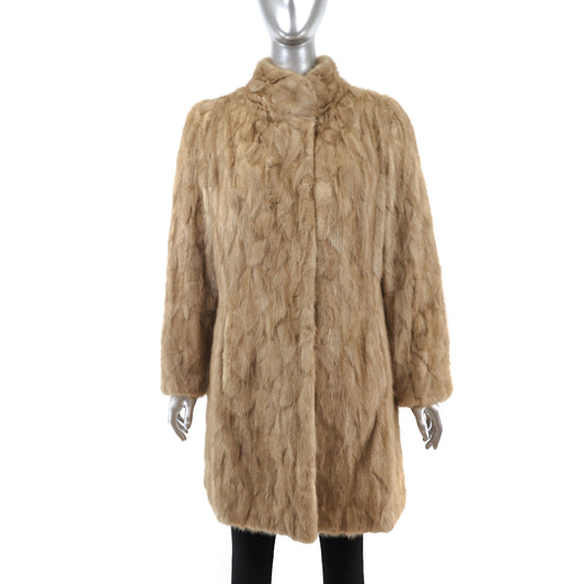 Section Pastel Mink Coat- Size S