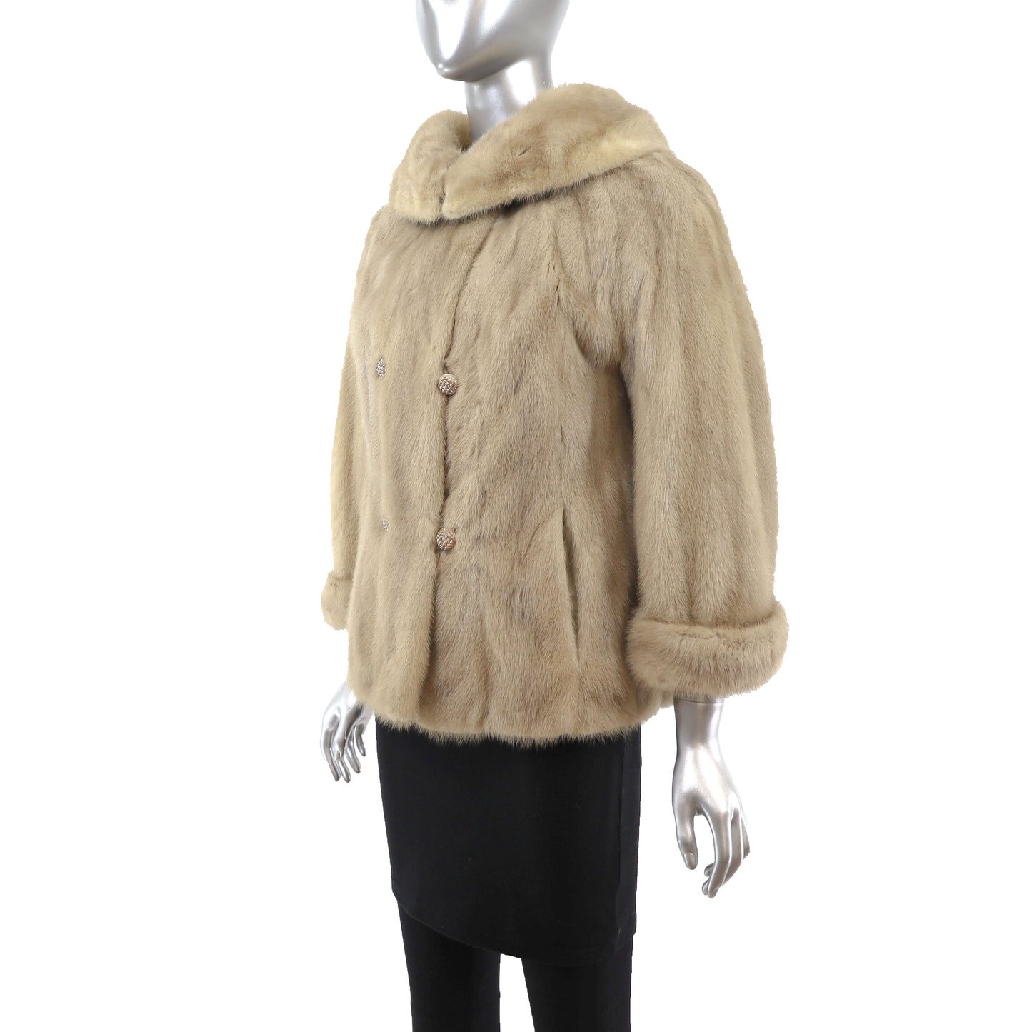 Tourmaline Mink Jacket- Size S