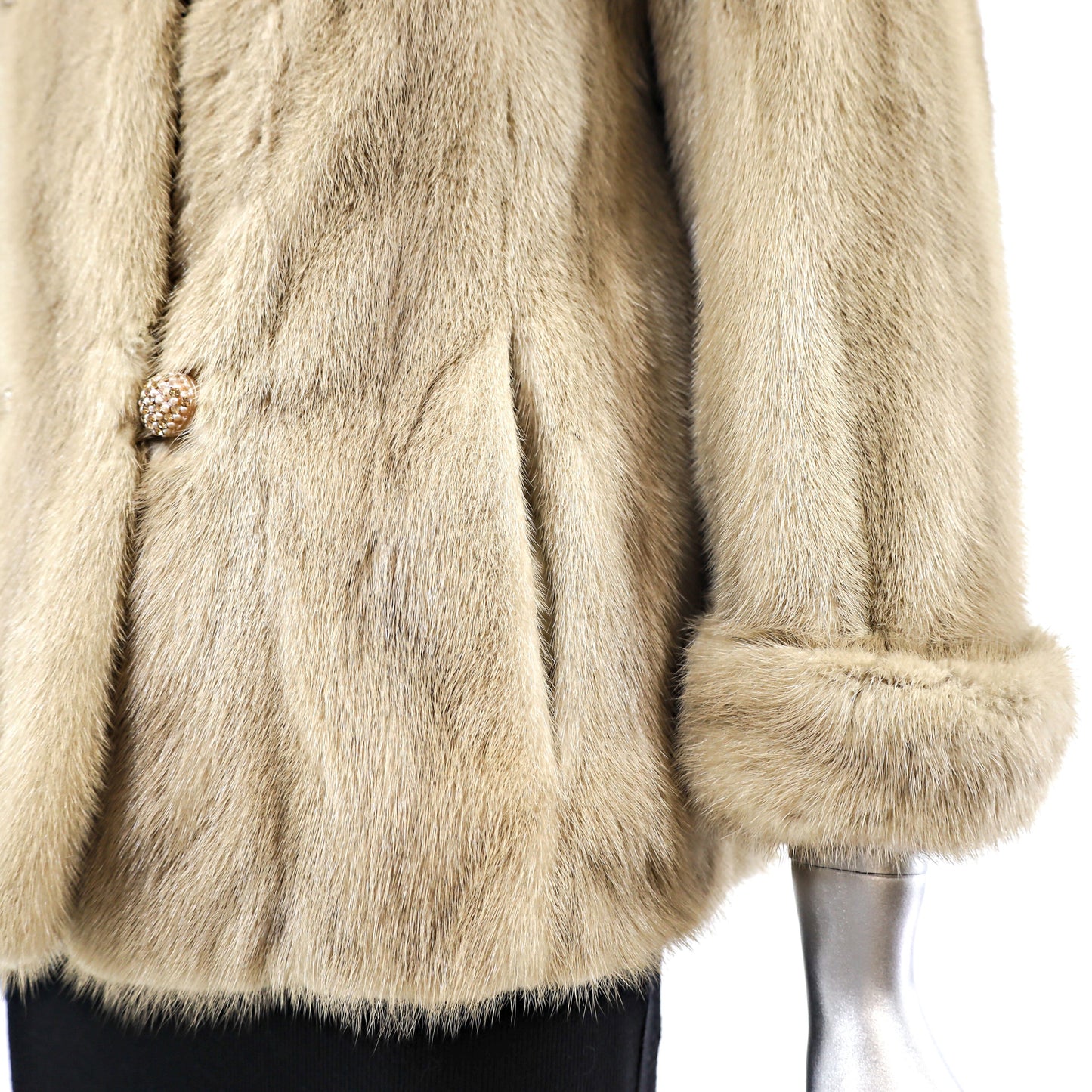 Tourmaline Mink Jacket- Size S