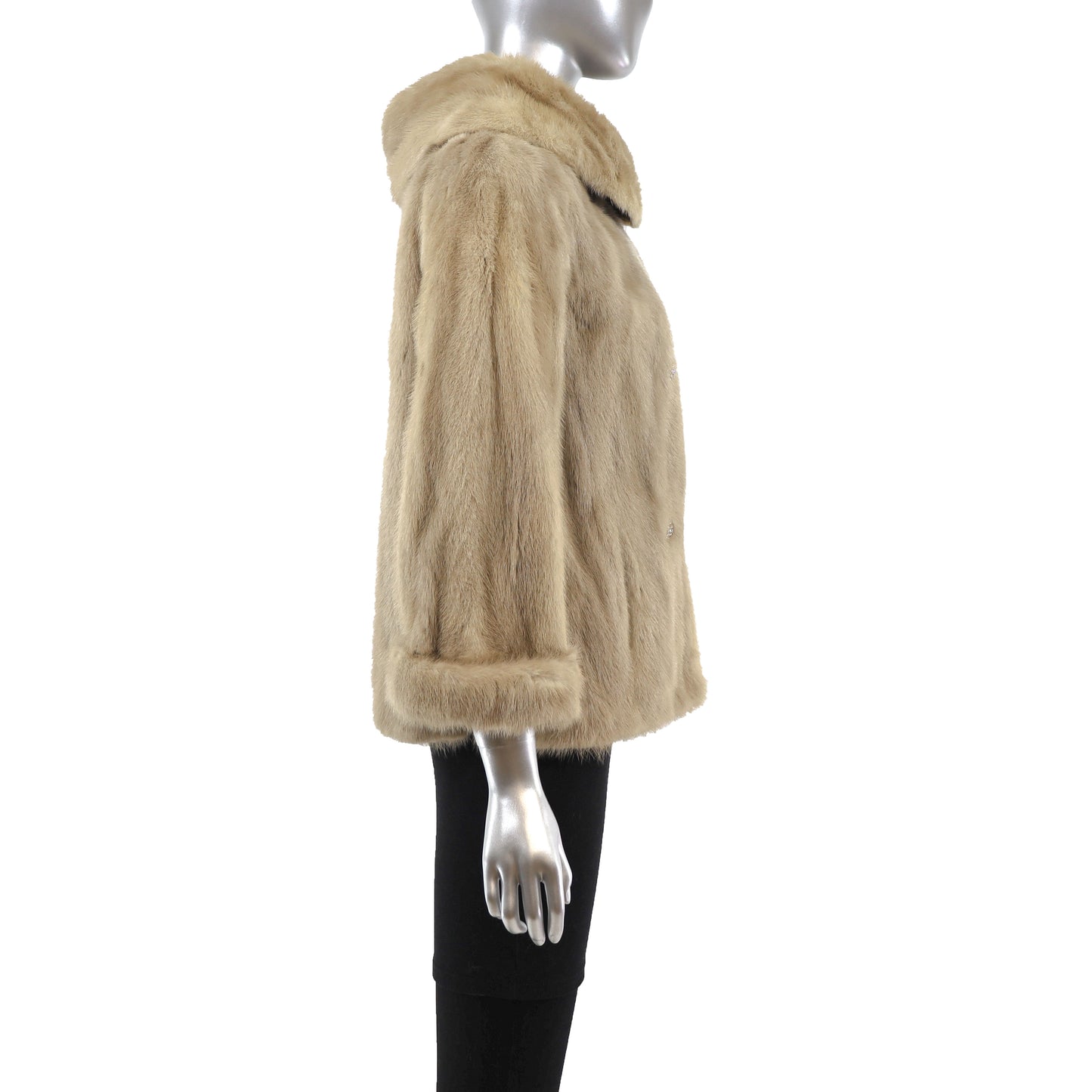 Tourmaline Mink Jacket- Size S