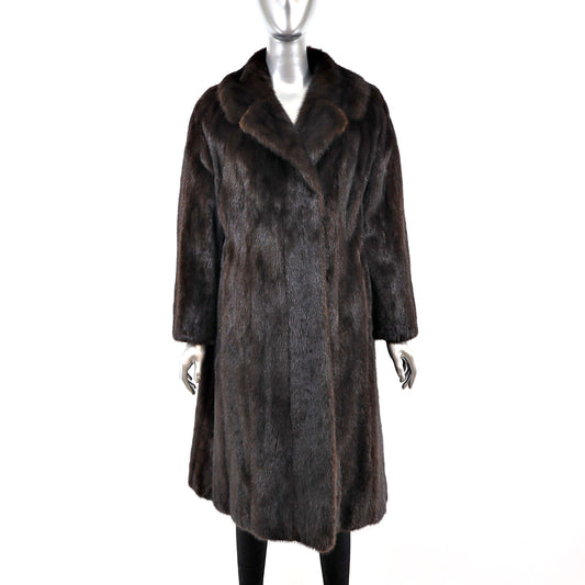 Mahogany Mink Coat- Size M