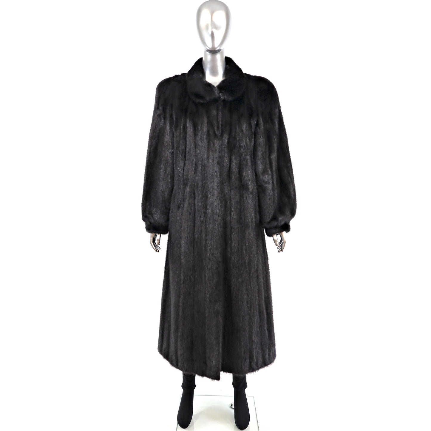 Black Mink Coat- Size M