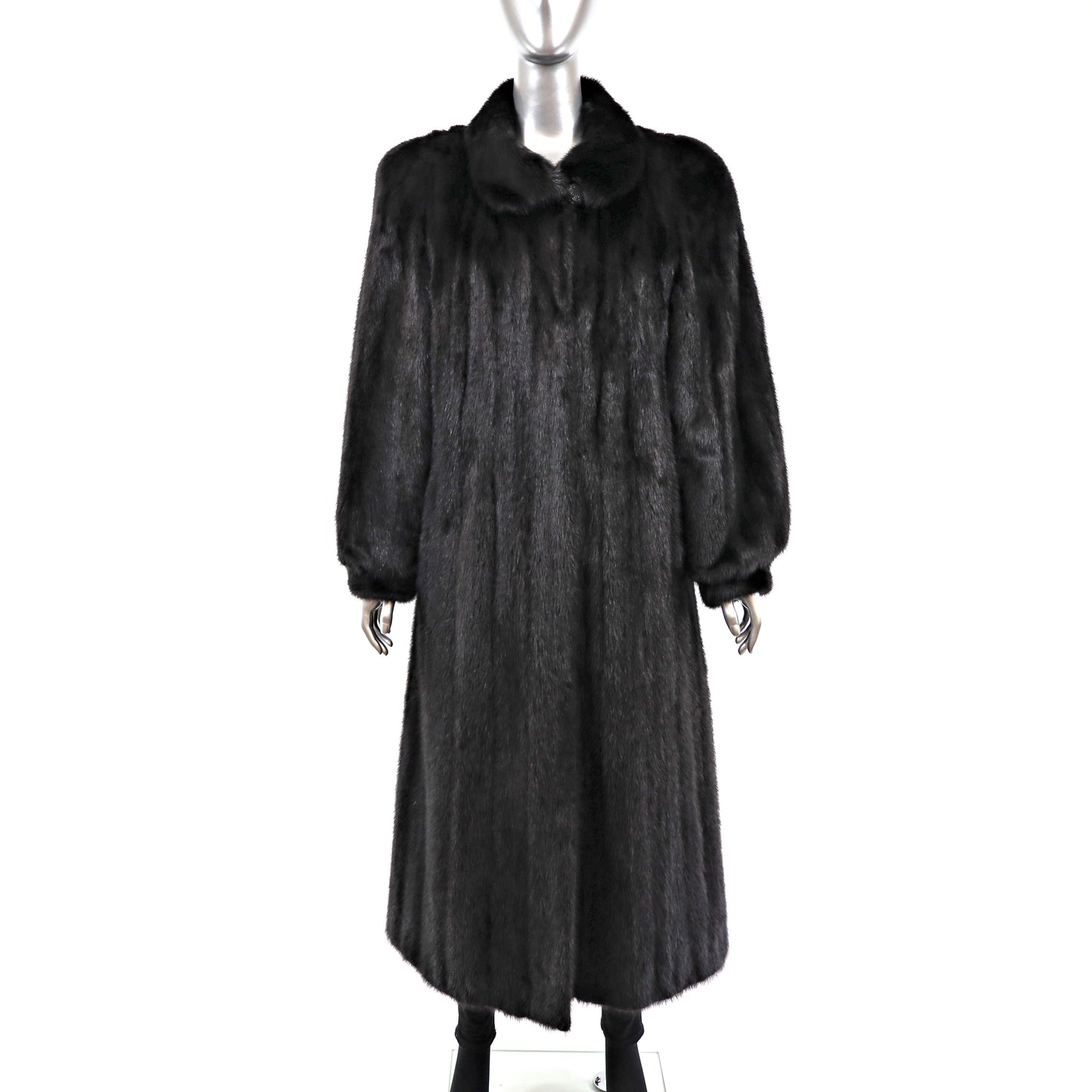 Black Mink Coat- Size M