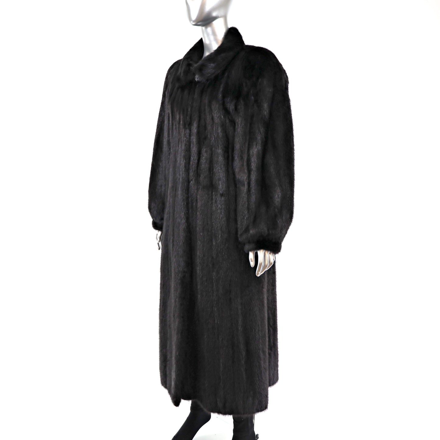 Black Mink Coat- Size M