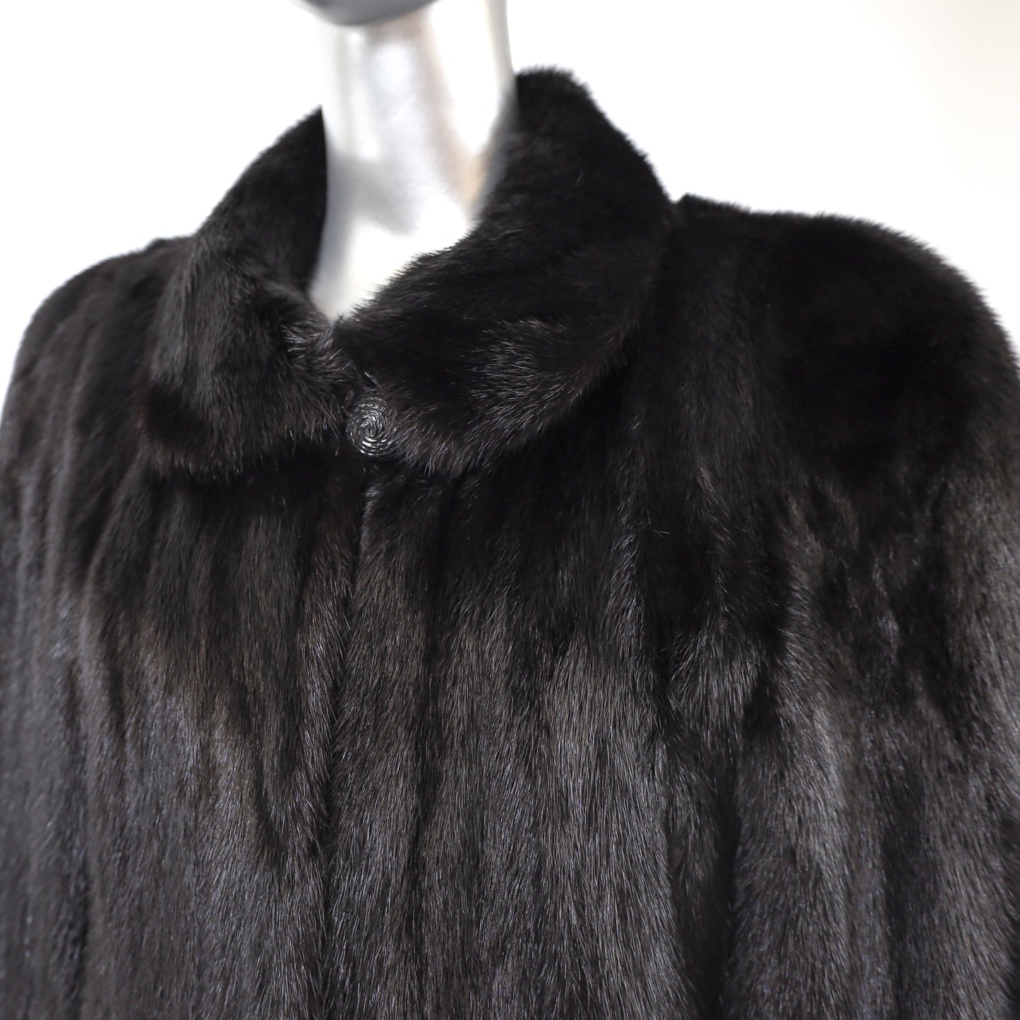 Black Mink Coat- Size M