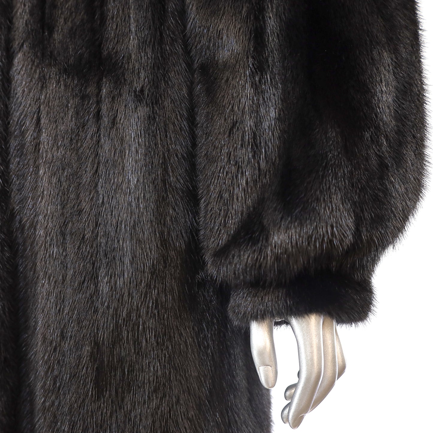 Black Mink Coat- Size M