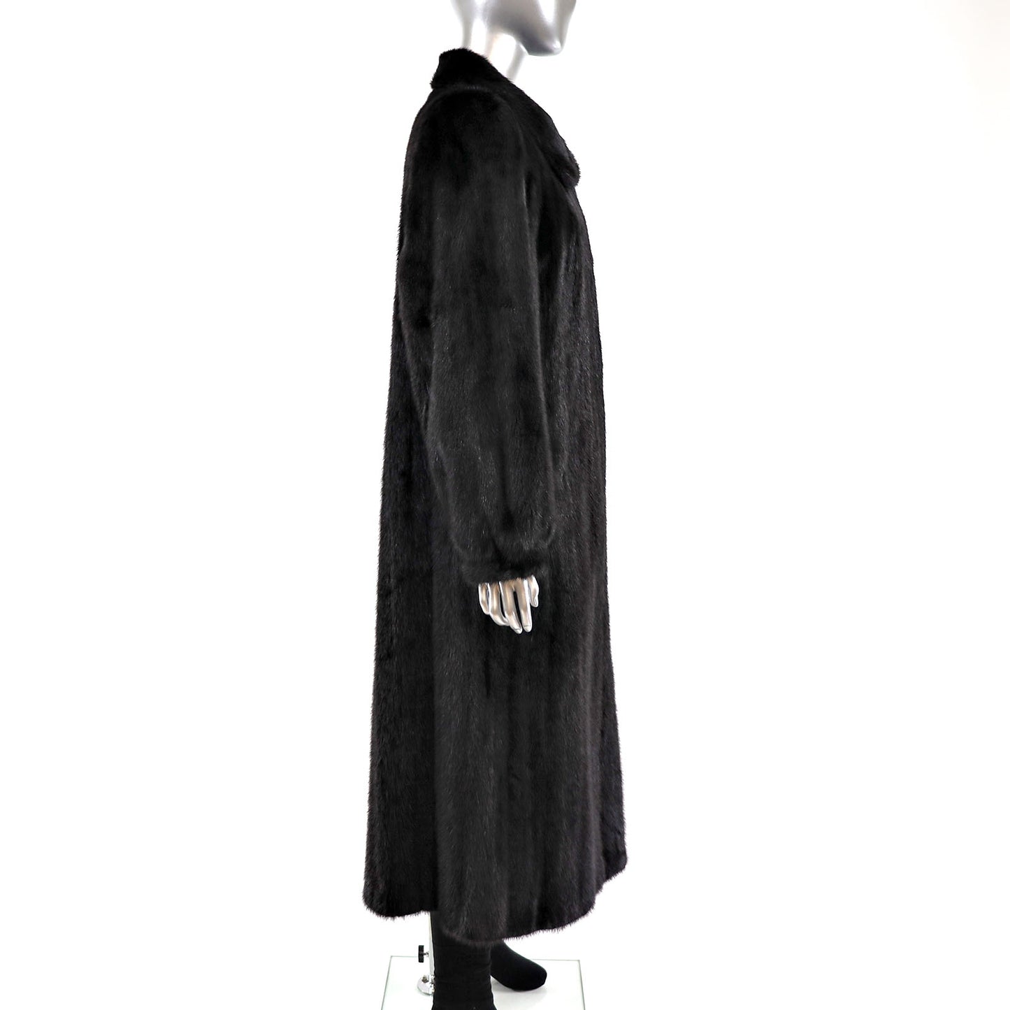 Black Mink Coat- Size M