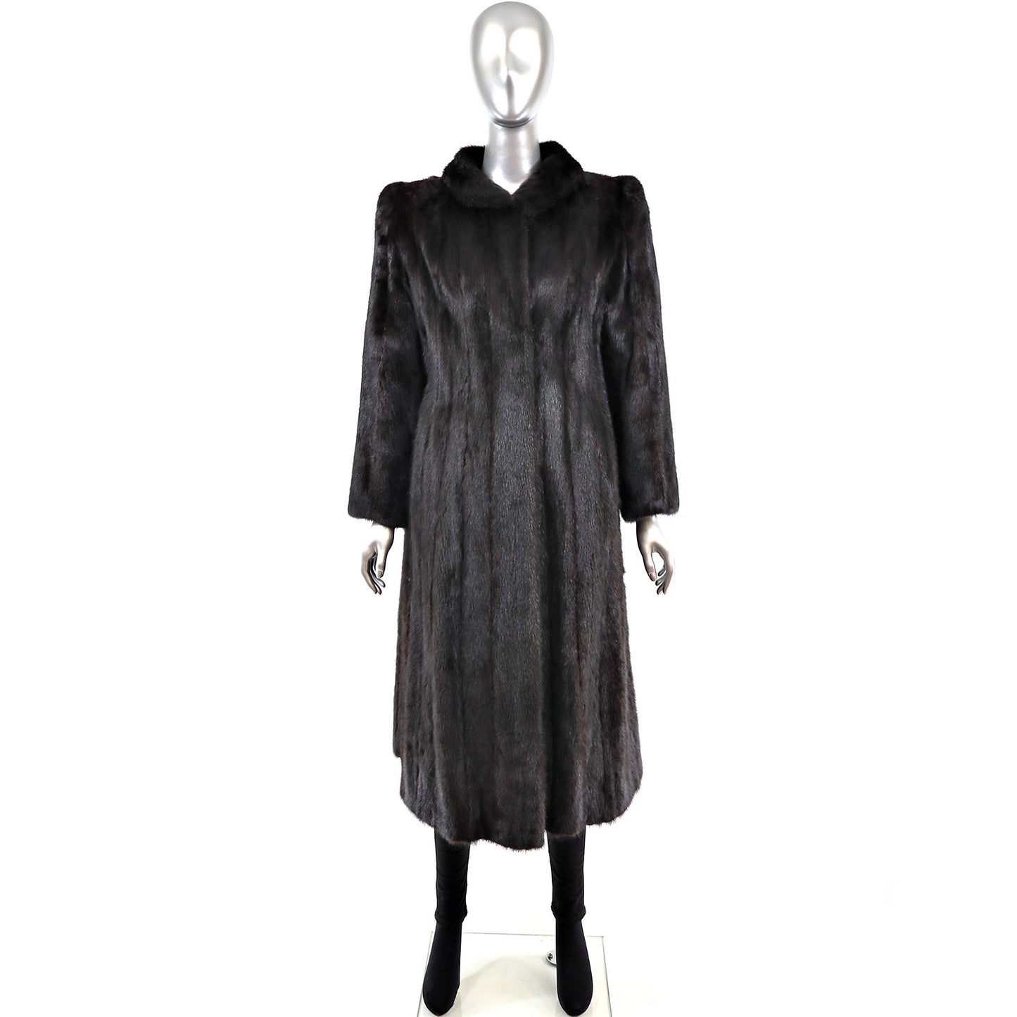 Black Mink Coat- Size L