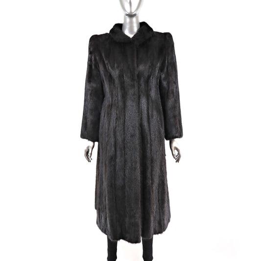 Black Mink Coat- Size L