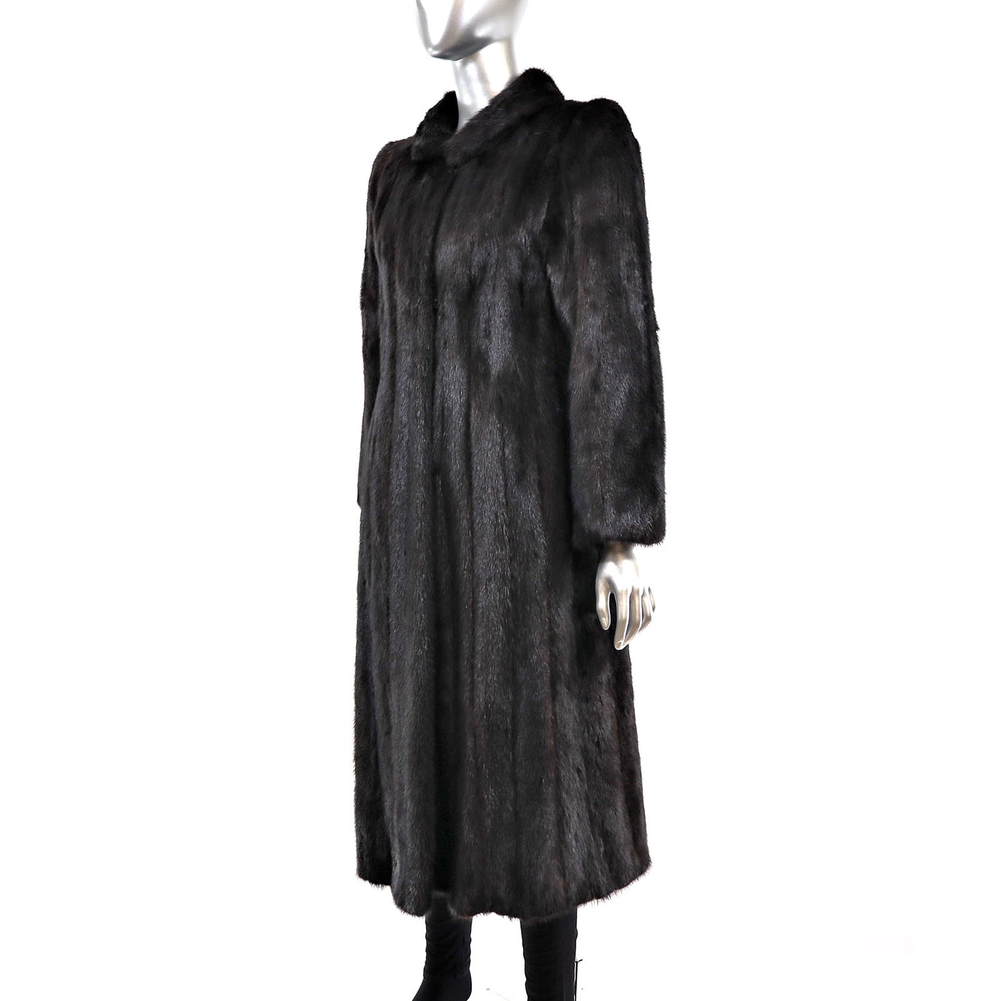 Black Mink Coat- Size L