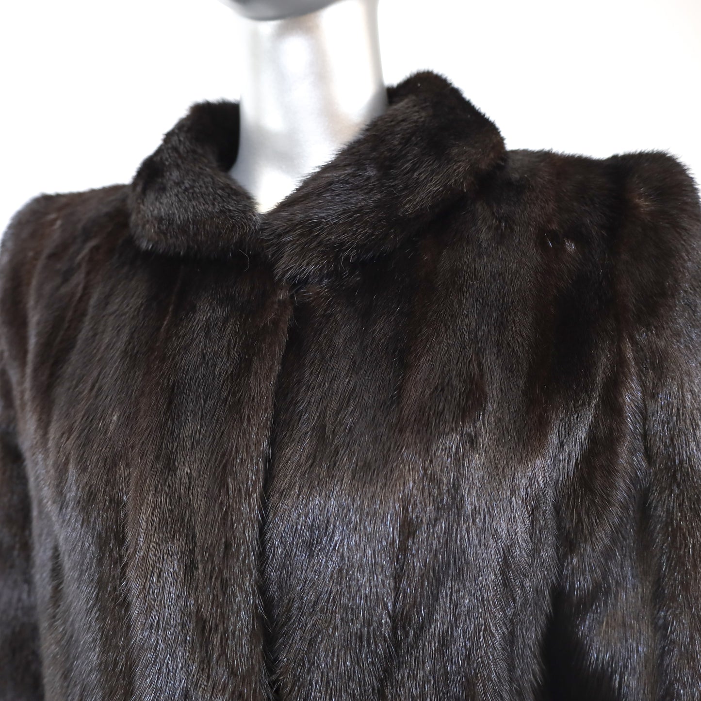 Black Mink Coat- Size L