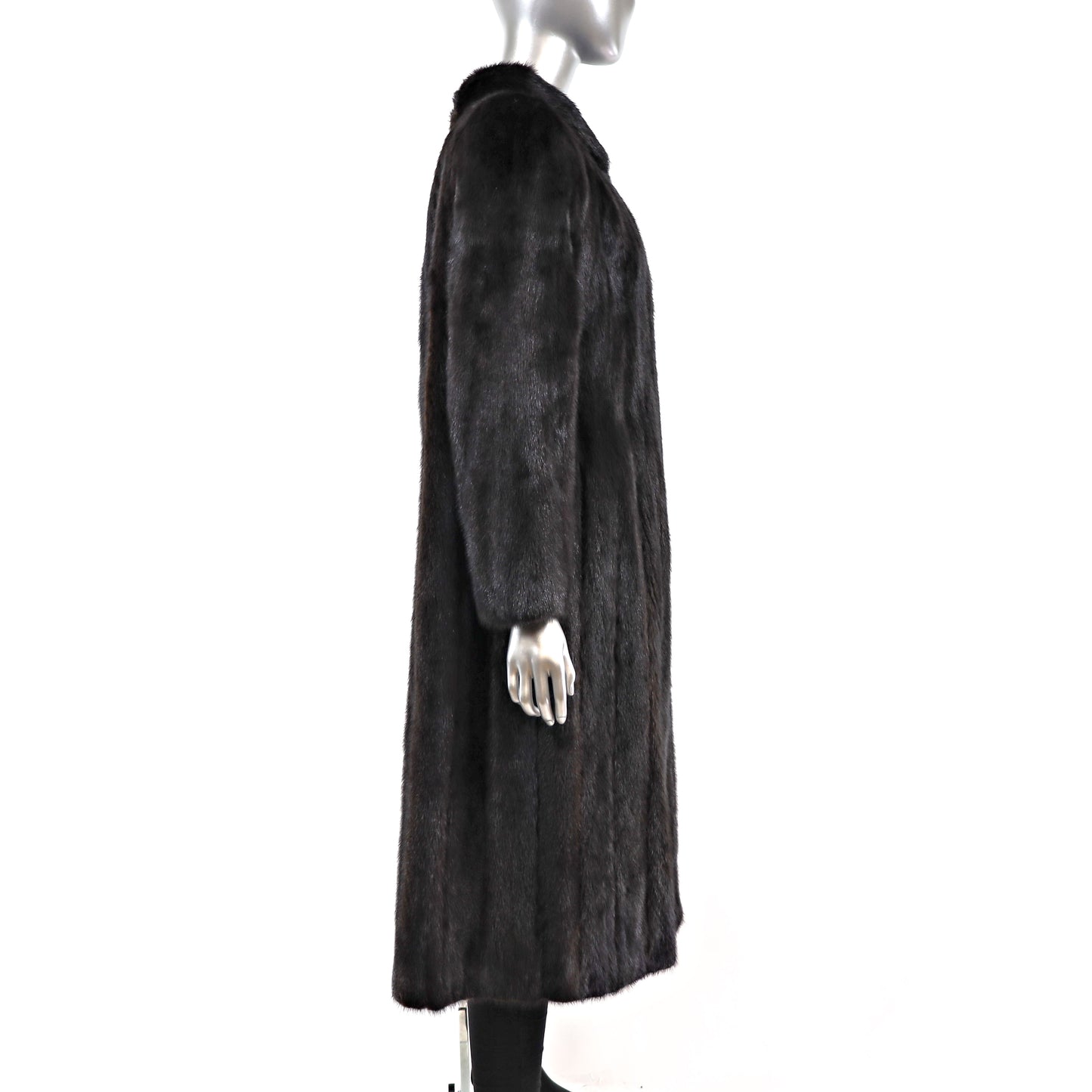 Black Mink Coat- Size L