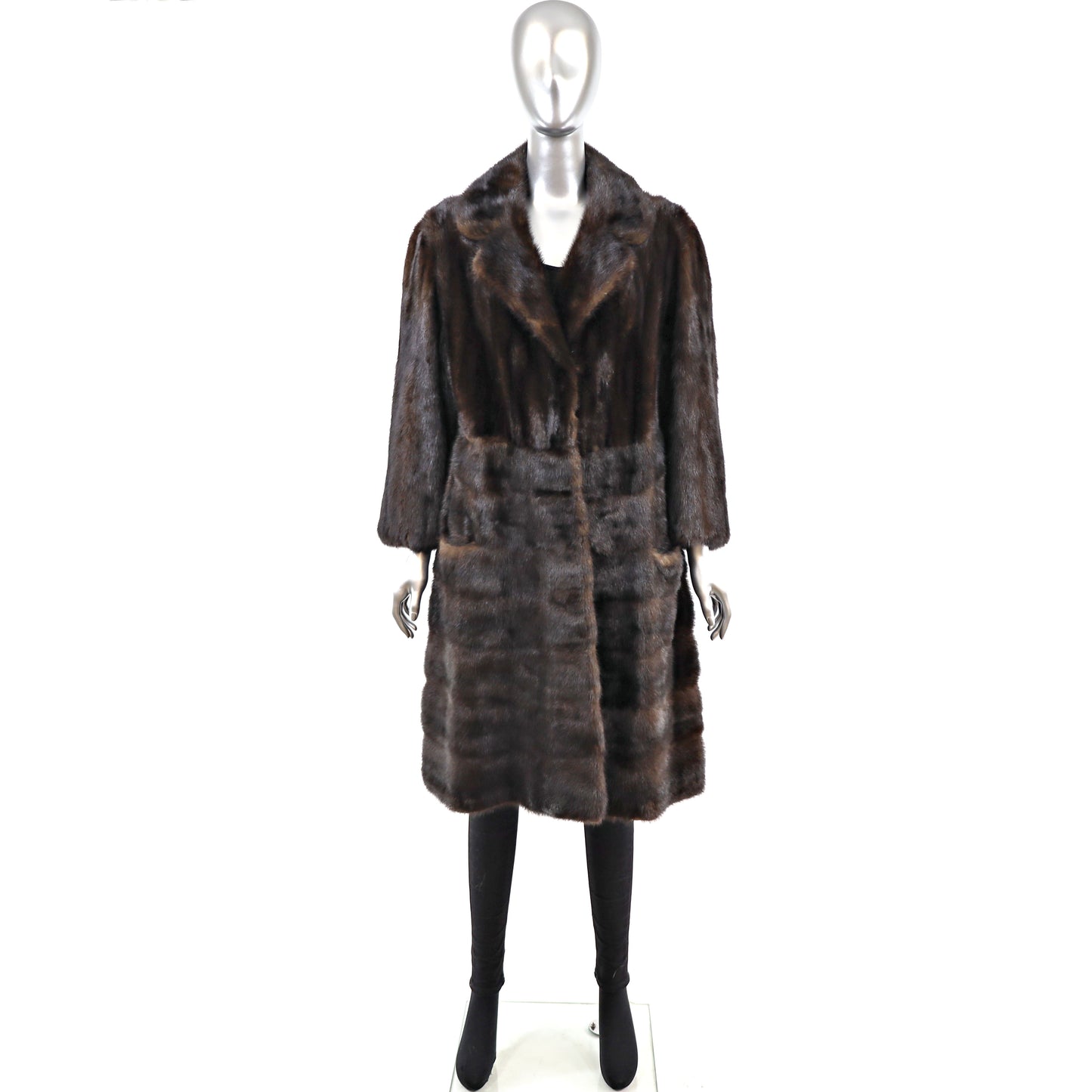 Mahogany Mink Coat- Size S