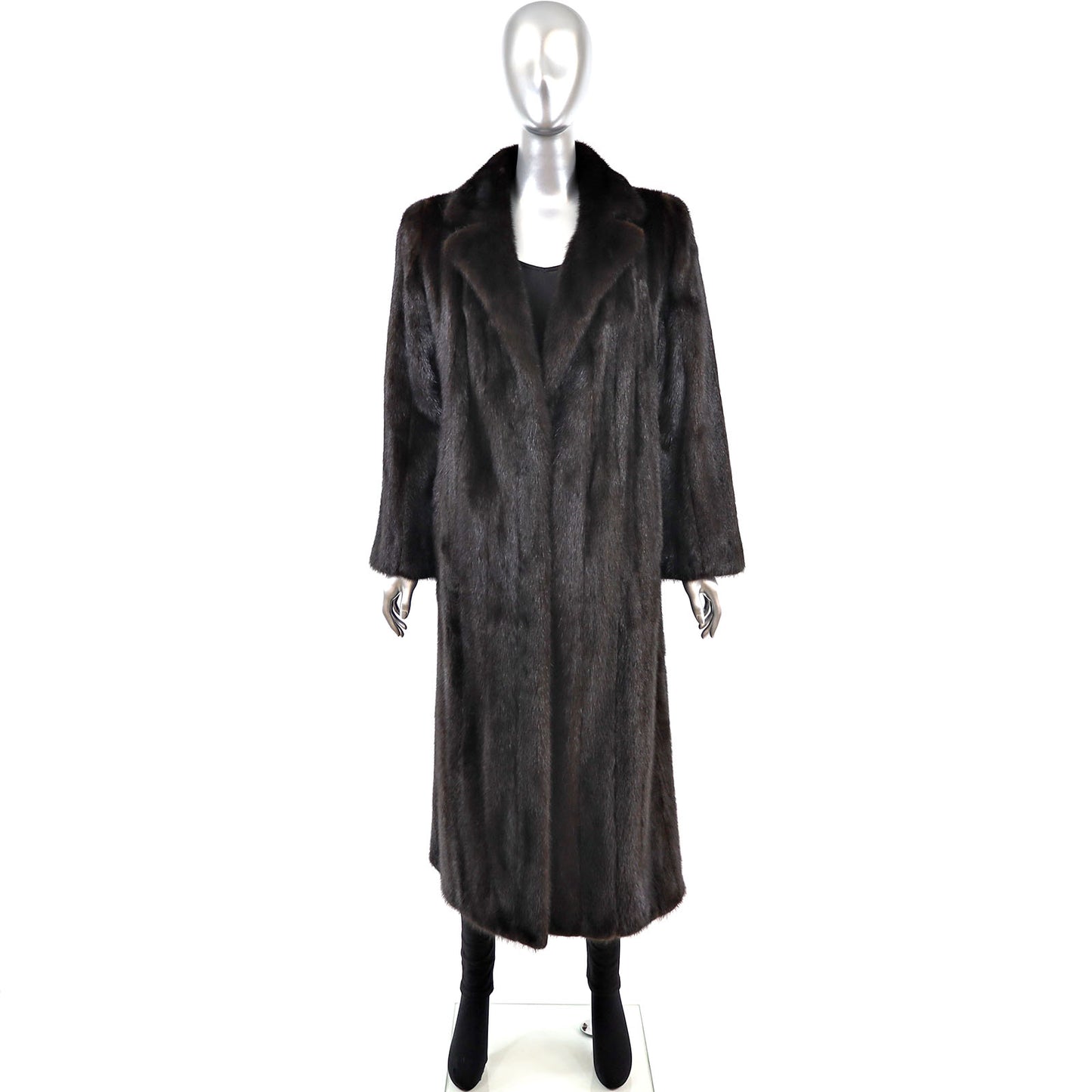 Dark Mahogany Mink Coat- Size M