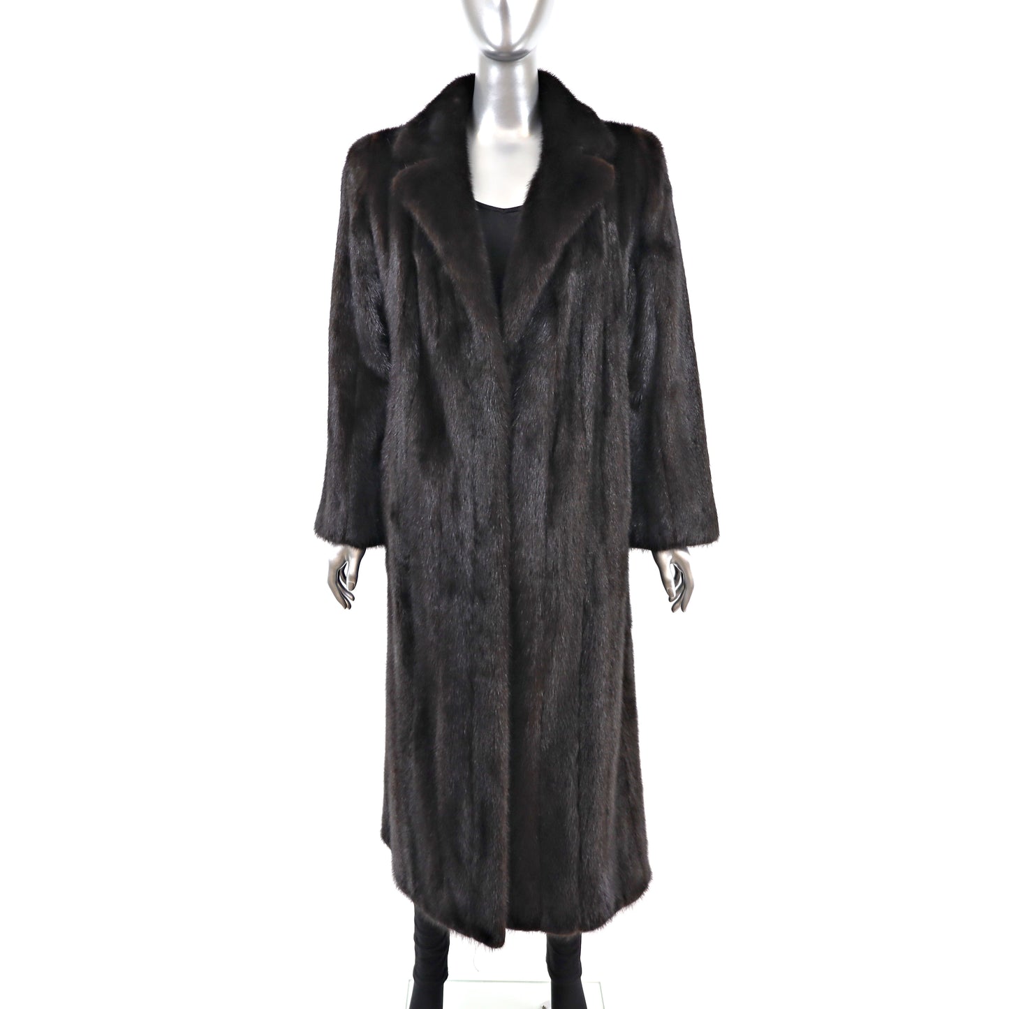 Dark Mahogany Mink Coat- Size M