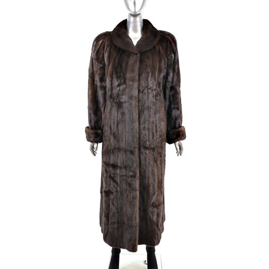 Mahogany Mink Coat- Size M