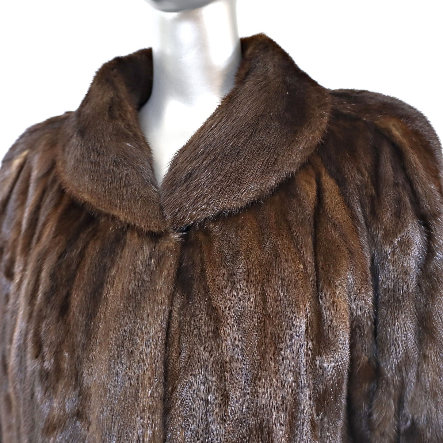 Mahogany Mink Coat- Size M