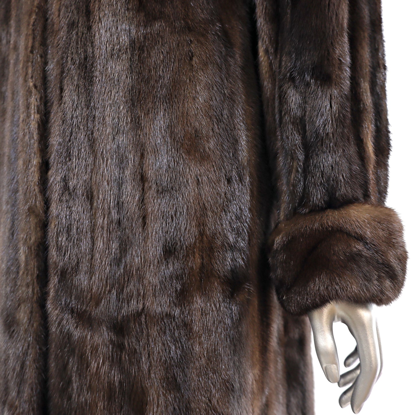 Mahogany Mink Coat- Size M