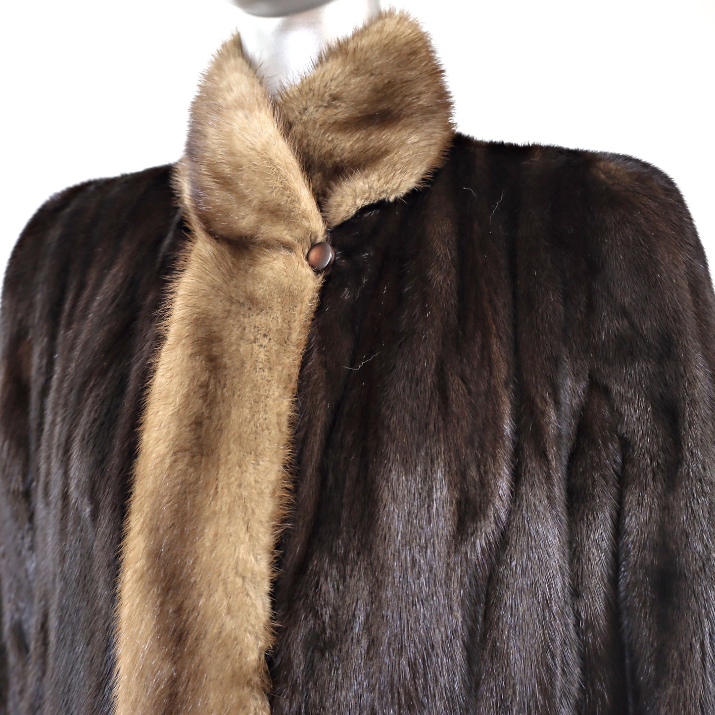 Mahogany Mink Coat- Size M