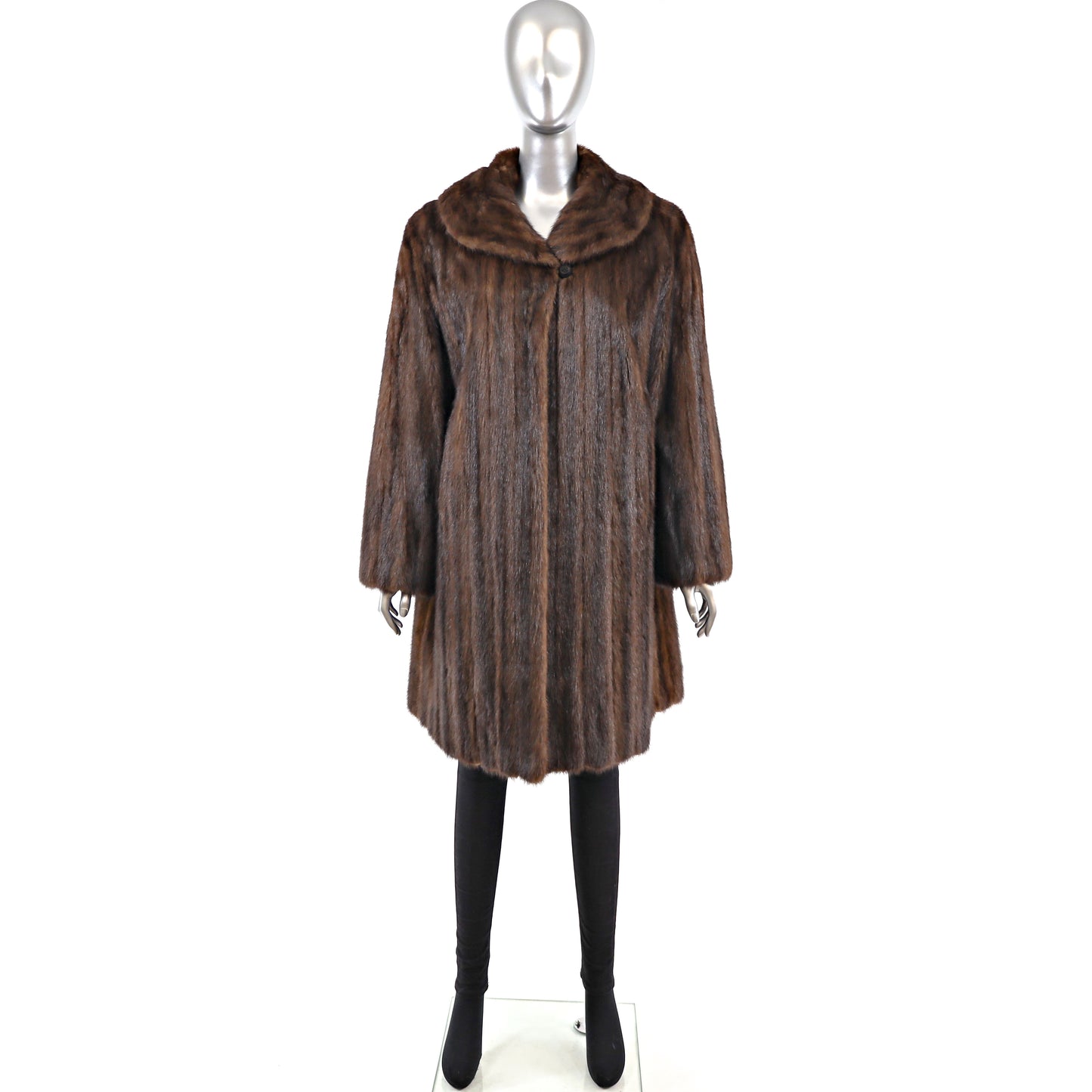 Mahogany Mink Coat- Size L