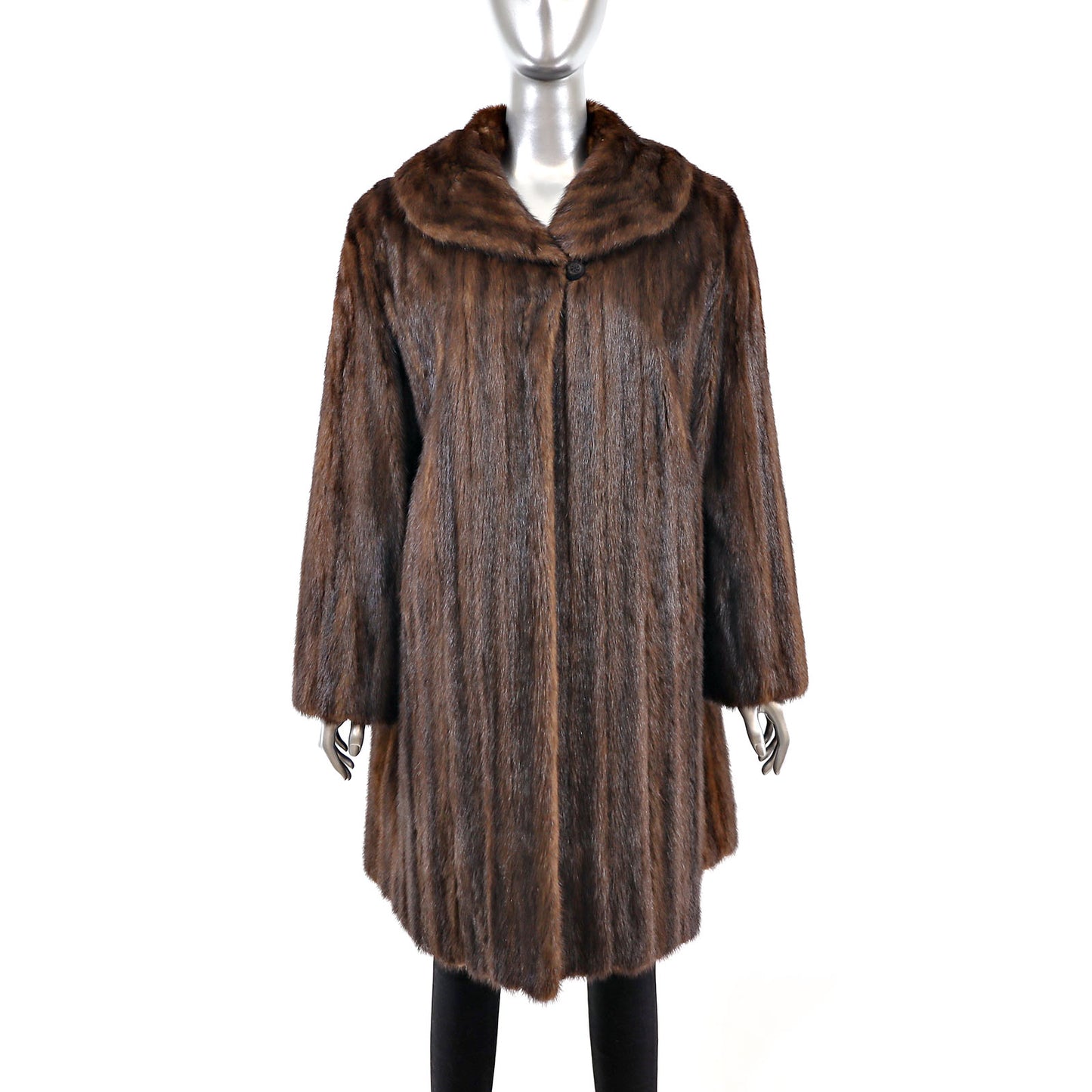 Mahogany Mink Coat- Size L